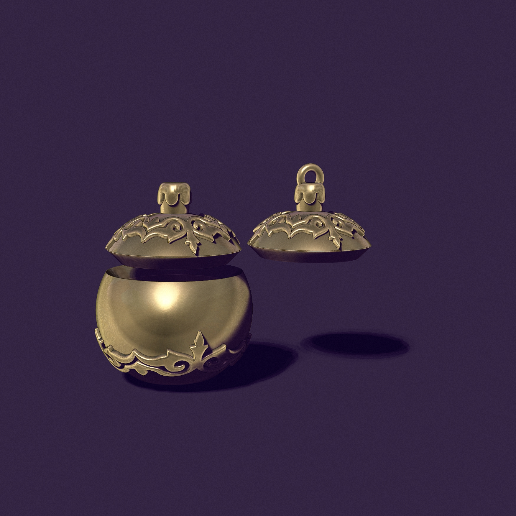 A Christmas tree ball. casting model.