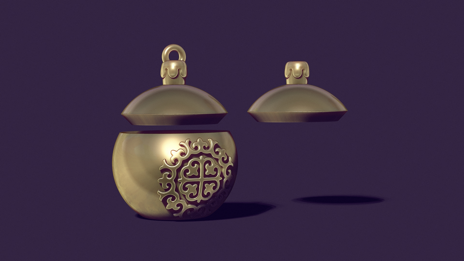 A Christmas tree ball. casting model.
