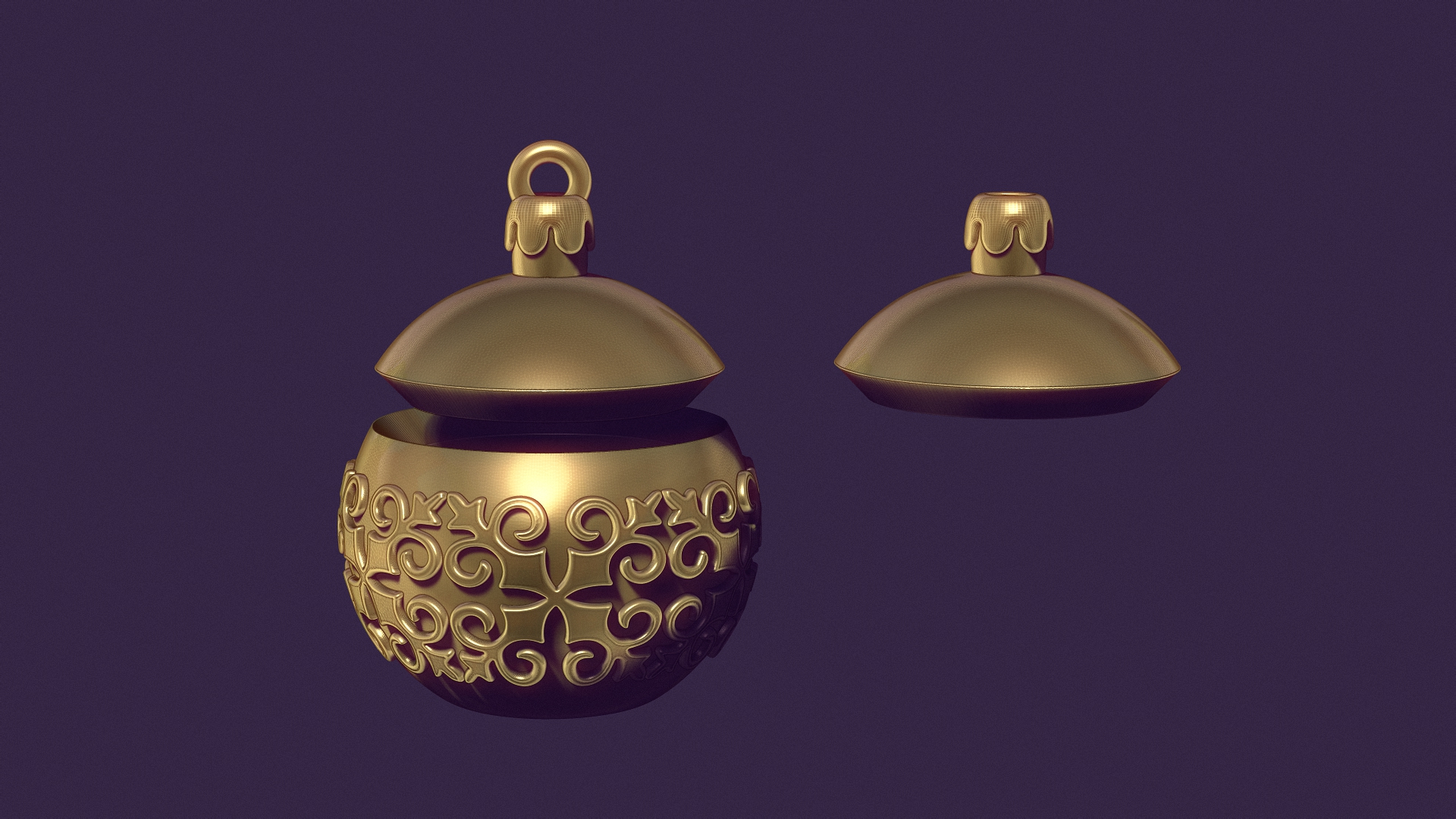 A Christmas tree ball. casting model.