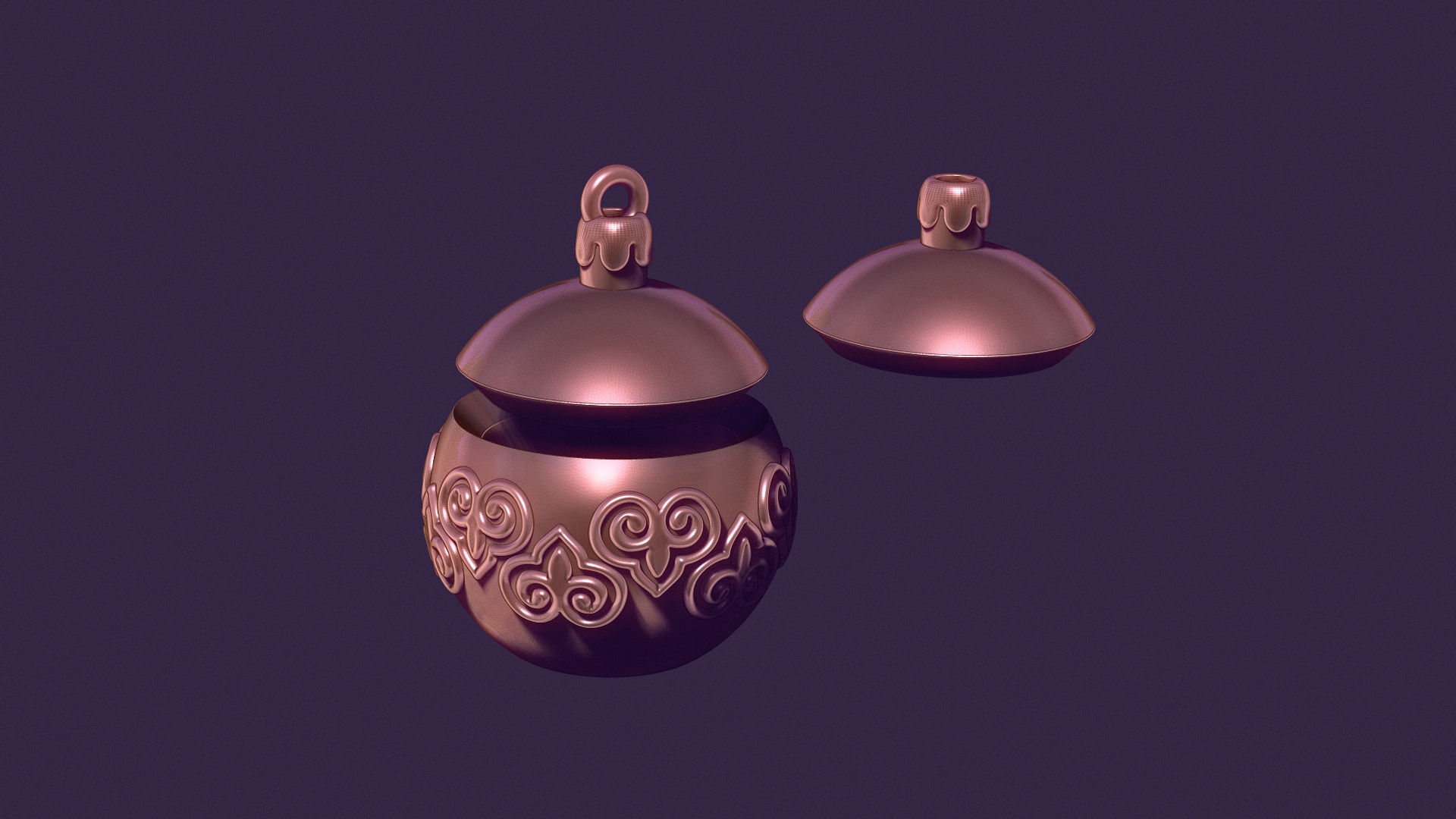 A Christmas tree ball. casting model.