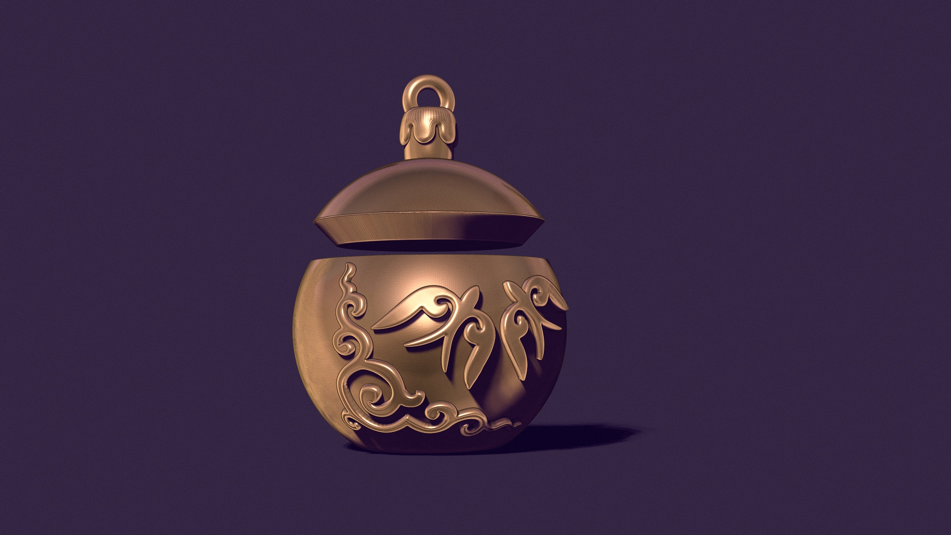 A Christmas tree ball. casting model.