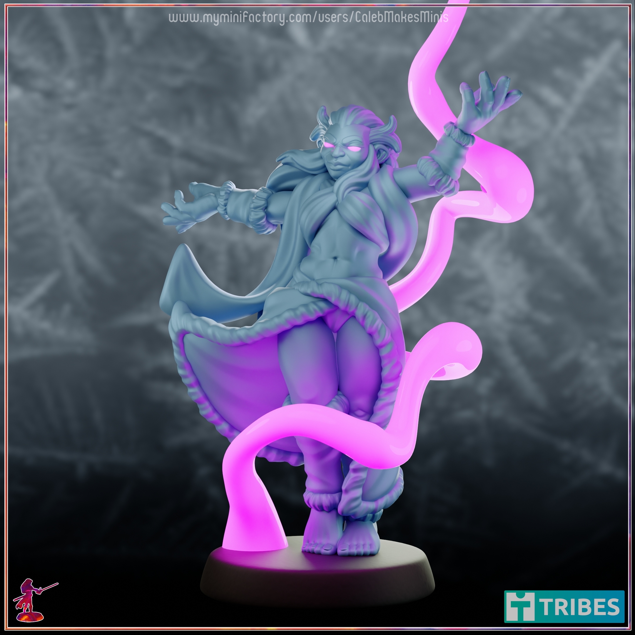 (NSFW) "Tekakwitha" - Storm-Sworn Sorceress Pinup [PRE-SUPPORTED] | Half-Giants of the Midland Series