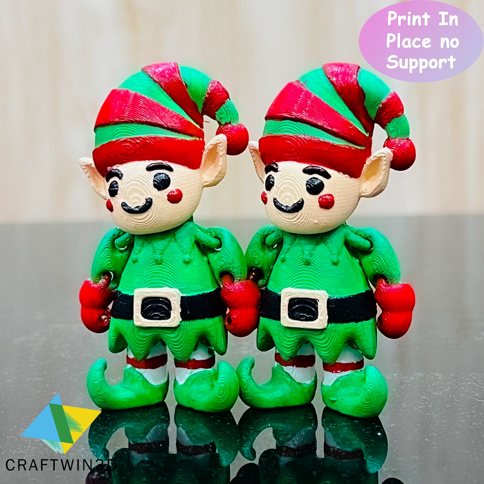 Print in place Flexy Elf