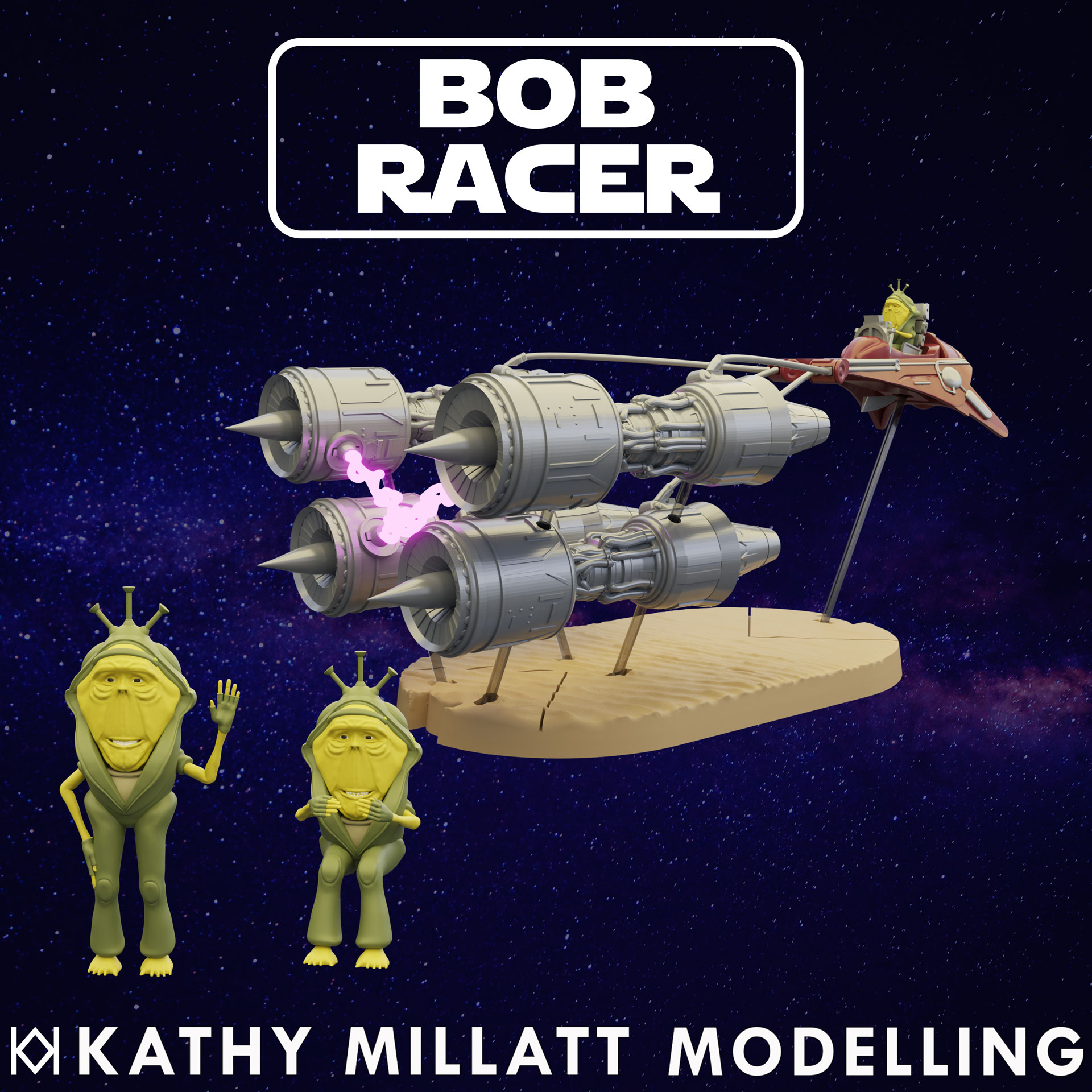 Bob Jettster Galactic Racer and Mini