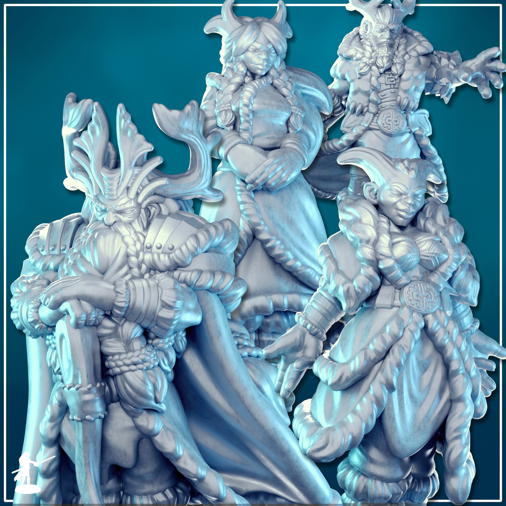 Hjalbörn Clan - Collection [PRE-SUPPORTED] | Half-Giants of the Midland Series