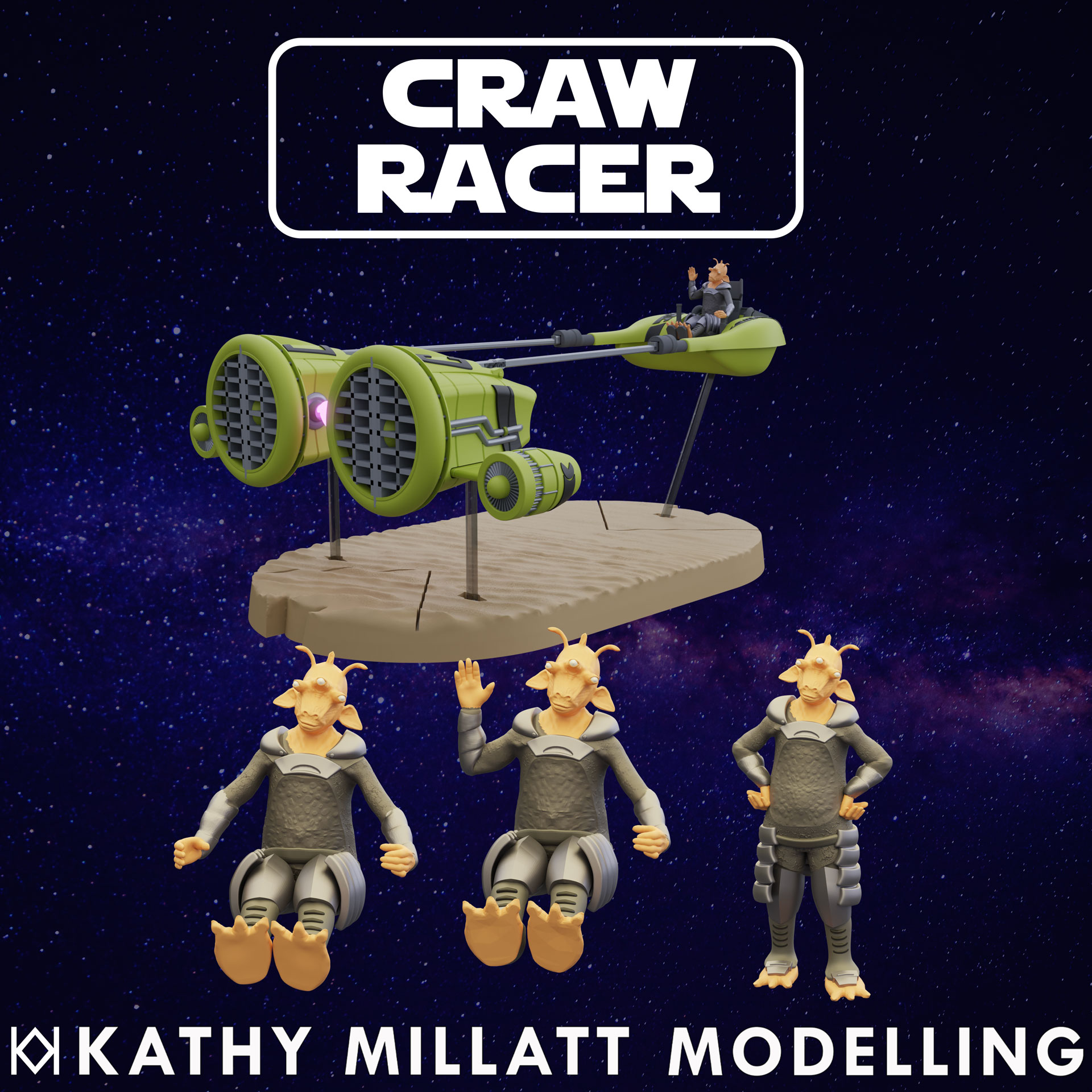 Craw Sonic Galactic Racer and Mini