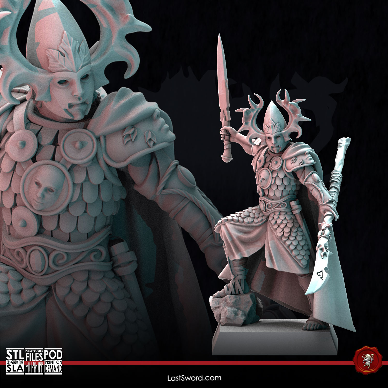 Forest Lord on foot | Pre-Supported | 30mm Fantasy