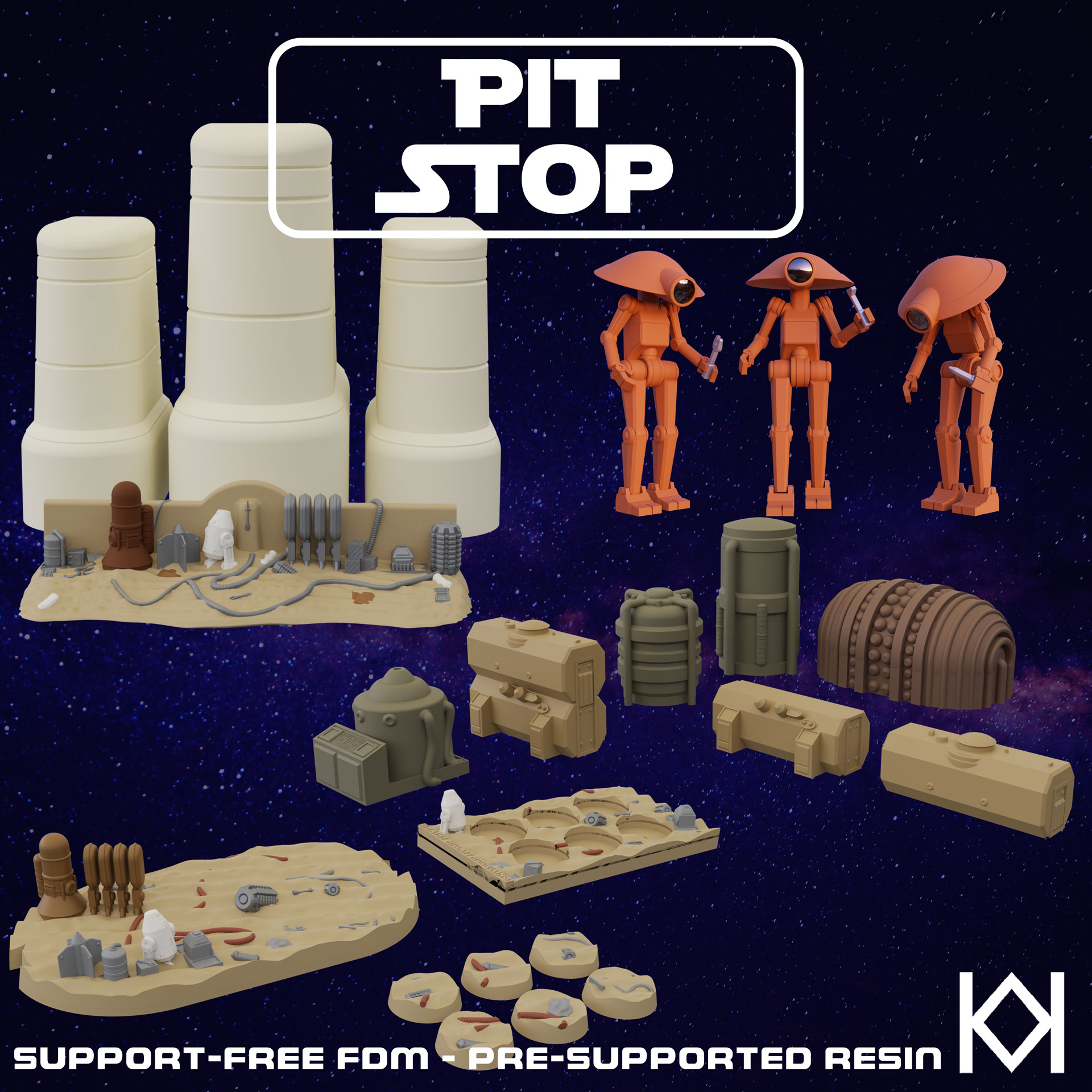 Pit Stop Terrain and Miniatures