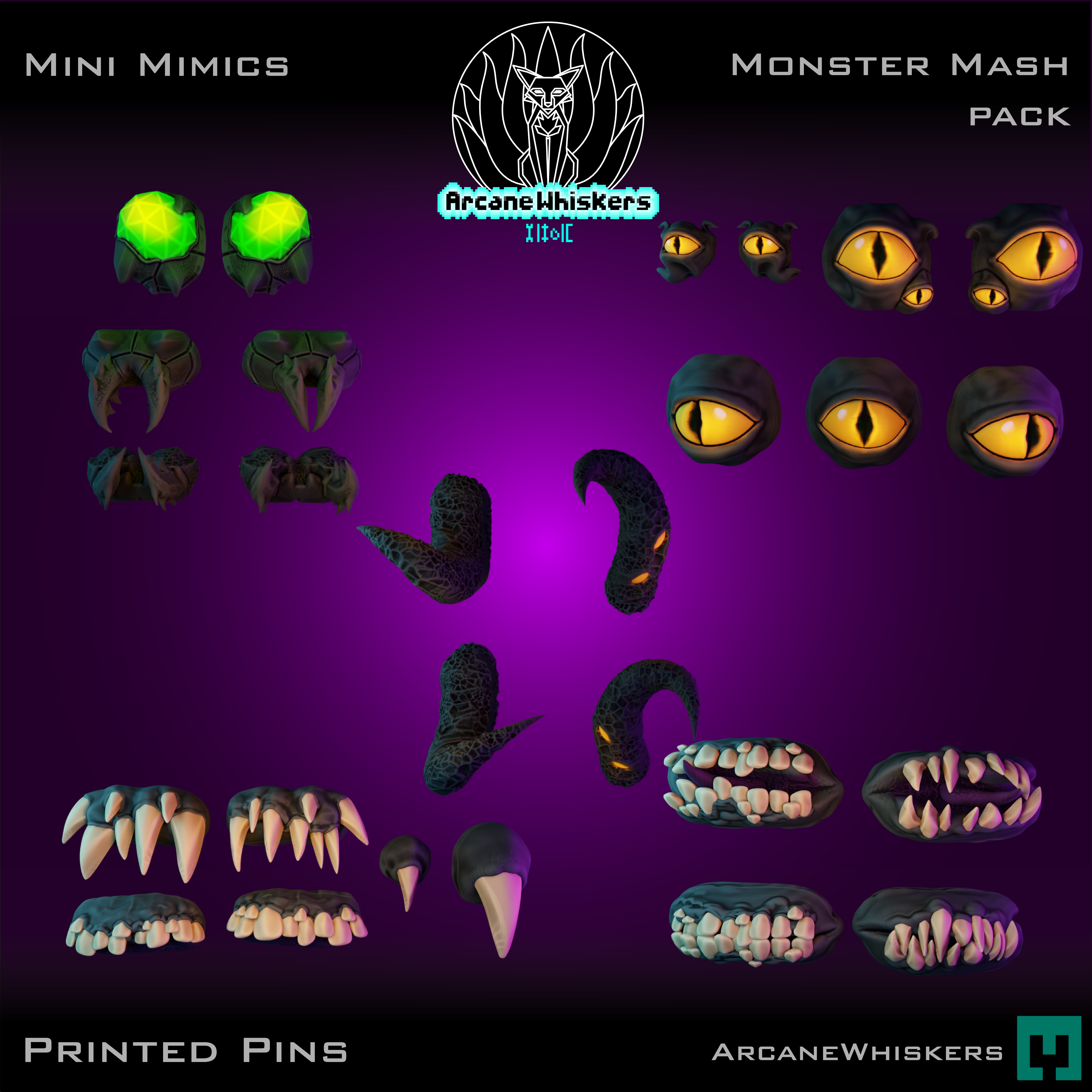 Mini Mimics, Monster Mash pack