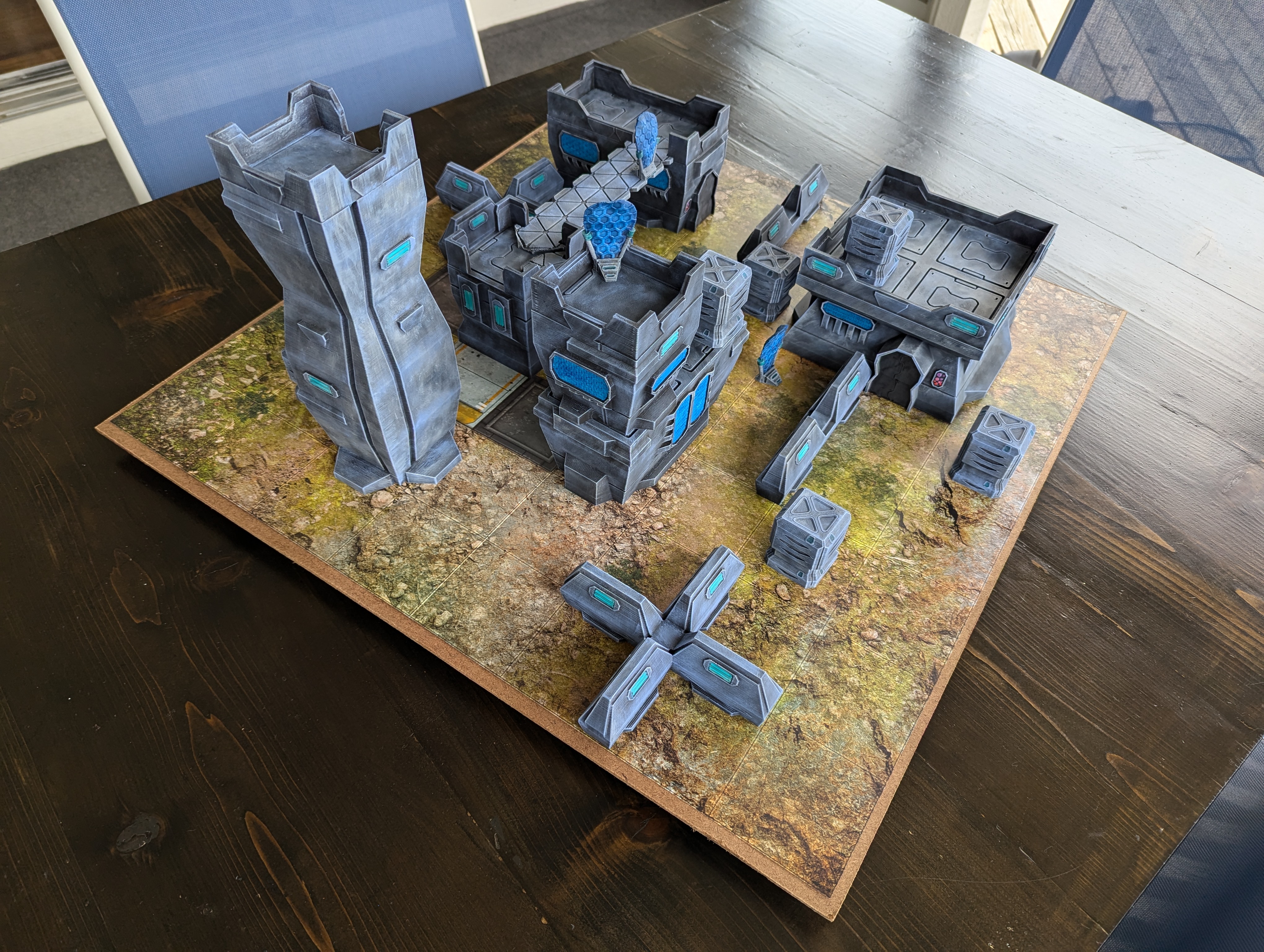 Sci-Fi Alien Outpost Terrain Collection - 28mm 32mm Wargaming - Compatible with Deadzone and Halo Flashpoint
