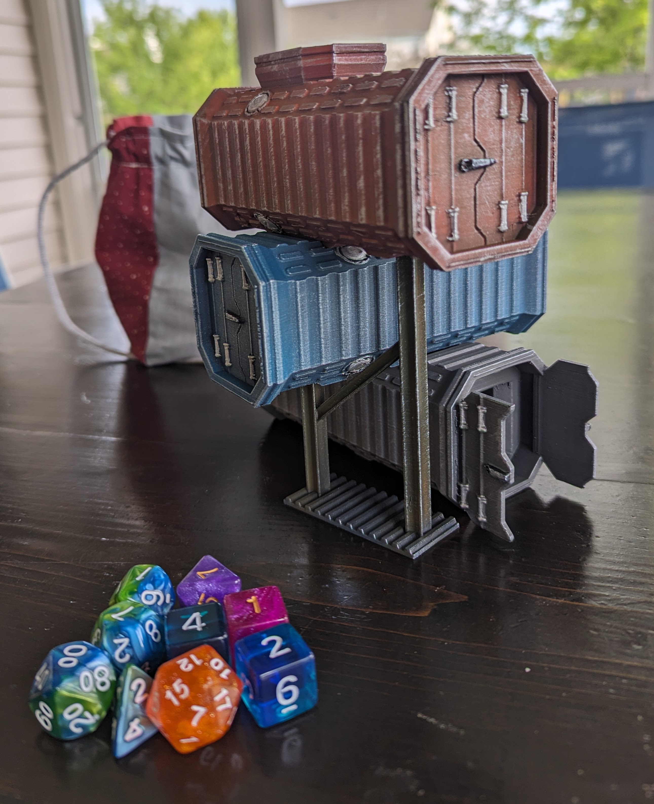 Dicetower - Sci-Fi and Modern Shipping Container Crates - Deadzone and Cyberpunk Compatible