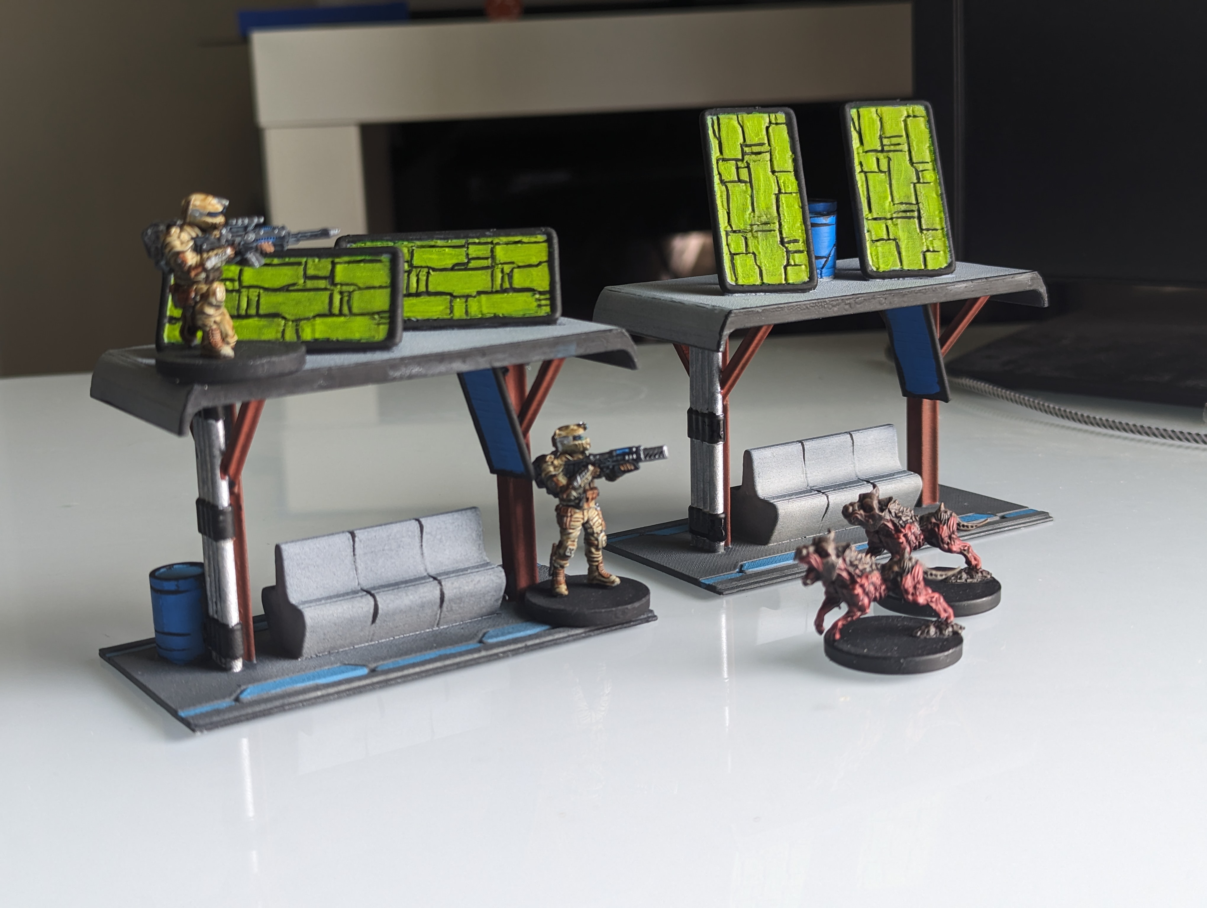 Sci-Fi Bus Shuttle Stop - Deadzone and Cyberpunk Compatible
