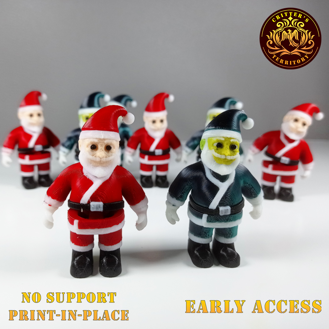 Flexi Mini Santa Claus | Christmas Special | No support | Print in Place | Articulate
