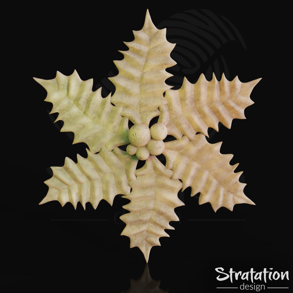 Holly Star Appliqué