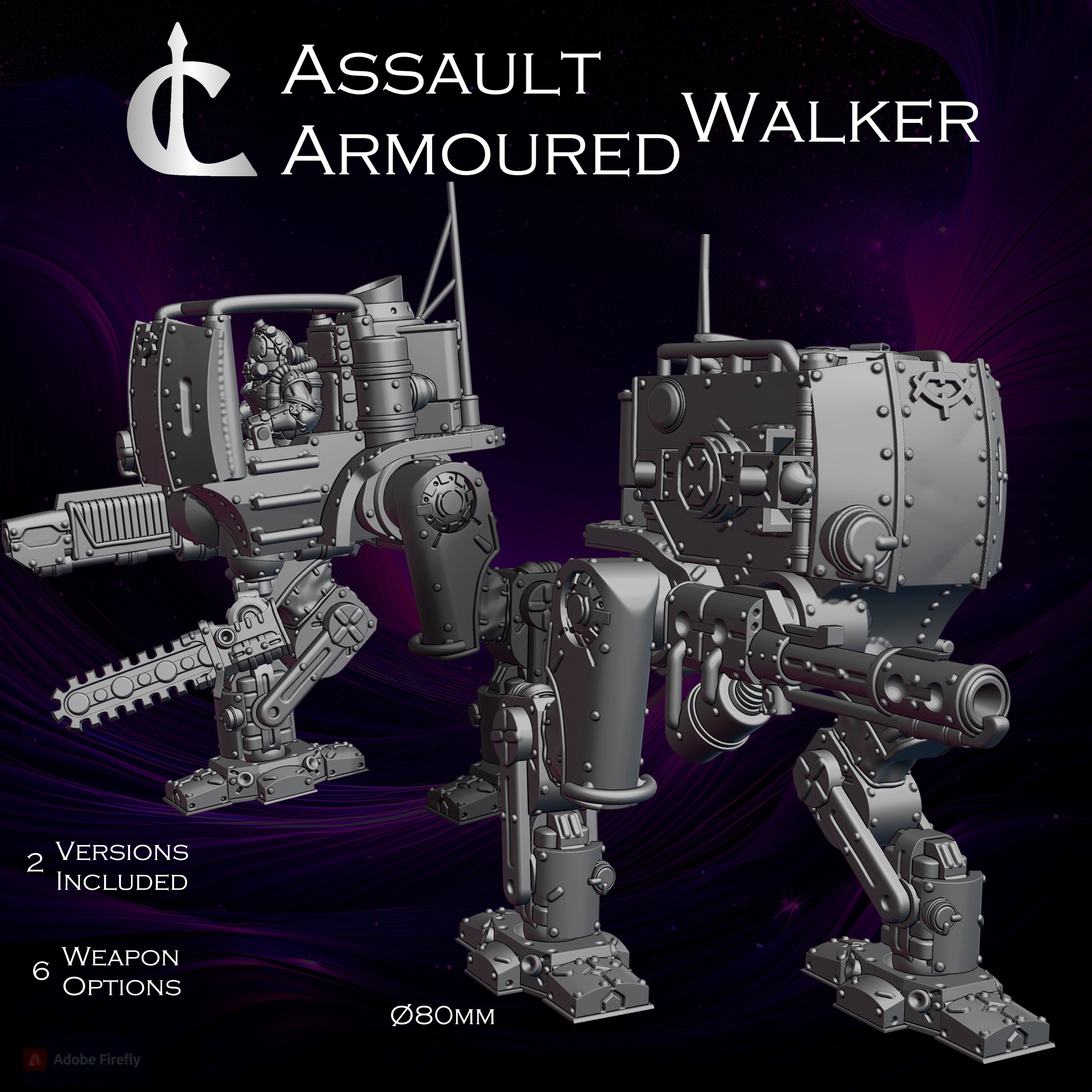 Armoured Assault Walker - Presupported