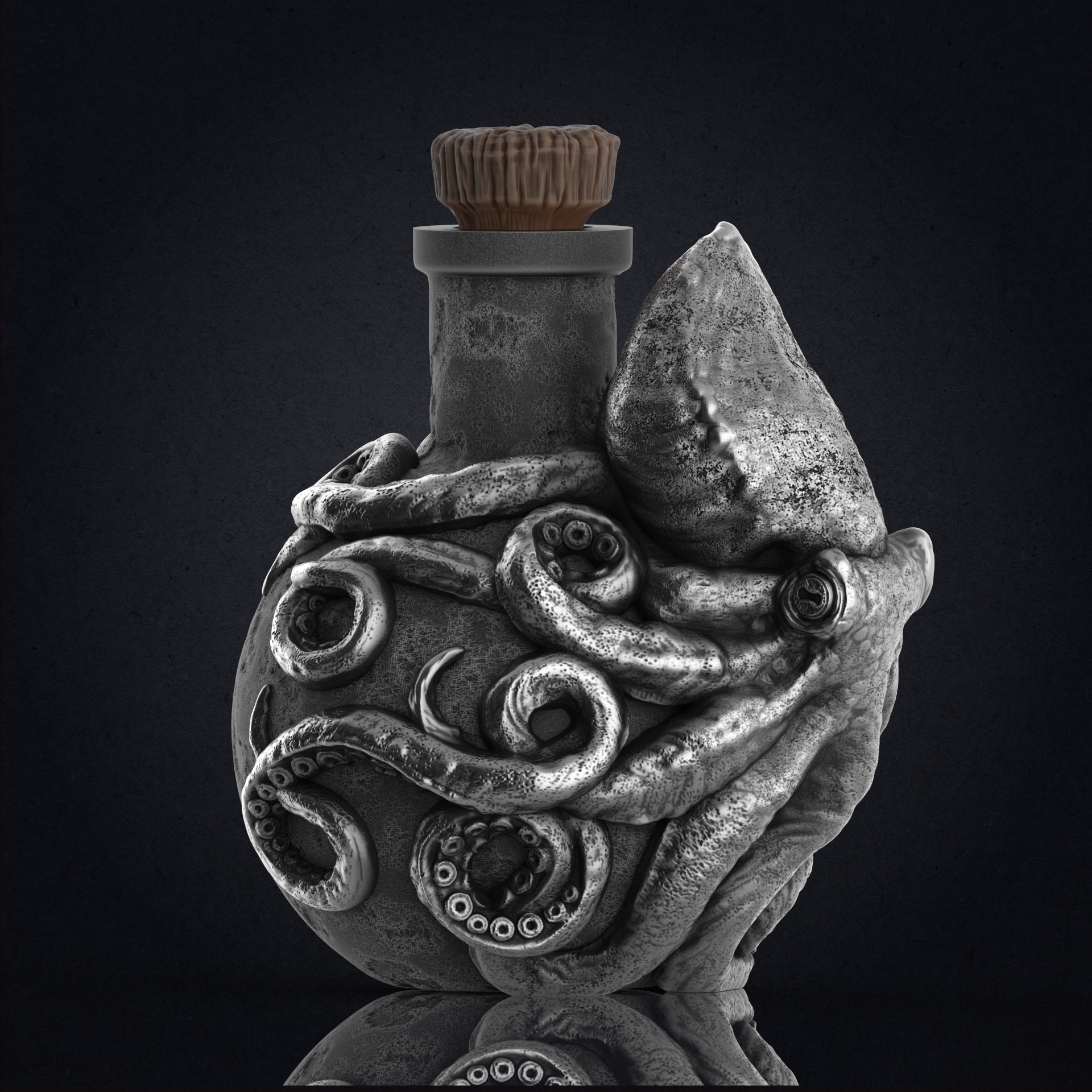 Octopus Bottle (Pre-Supported)