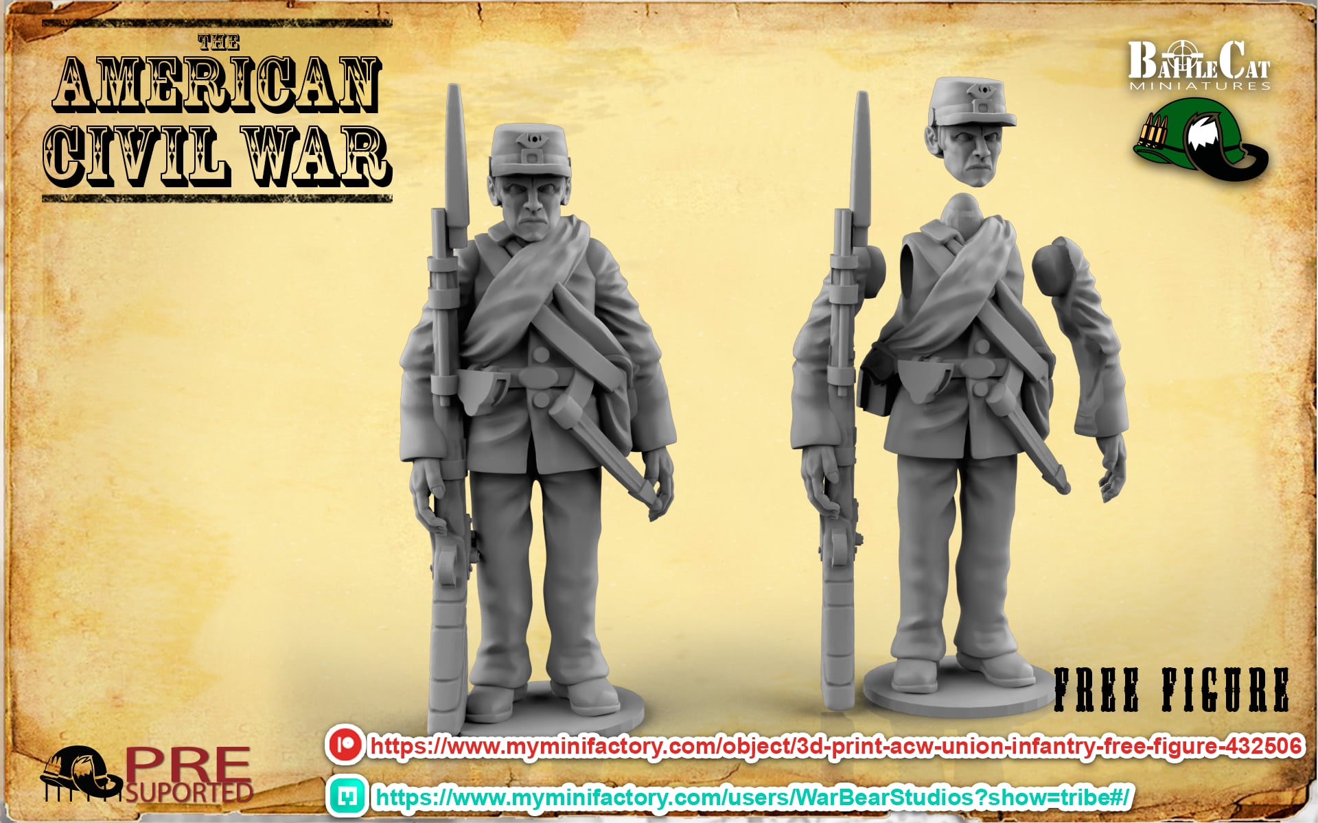 ACW Union Infantry Free Figure