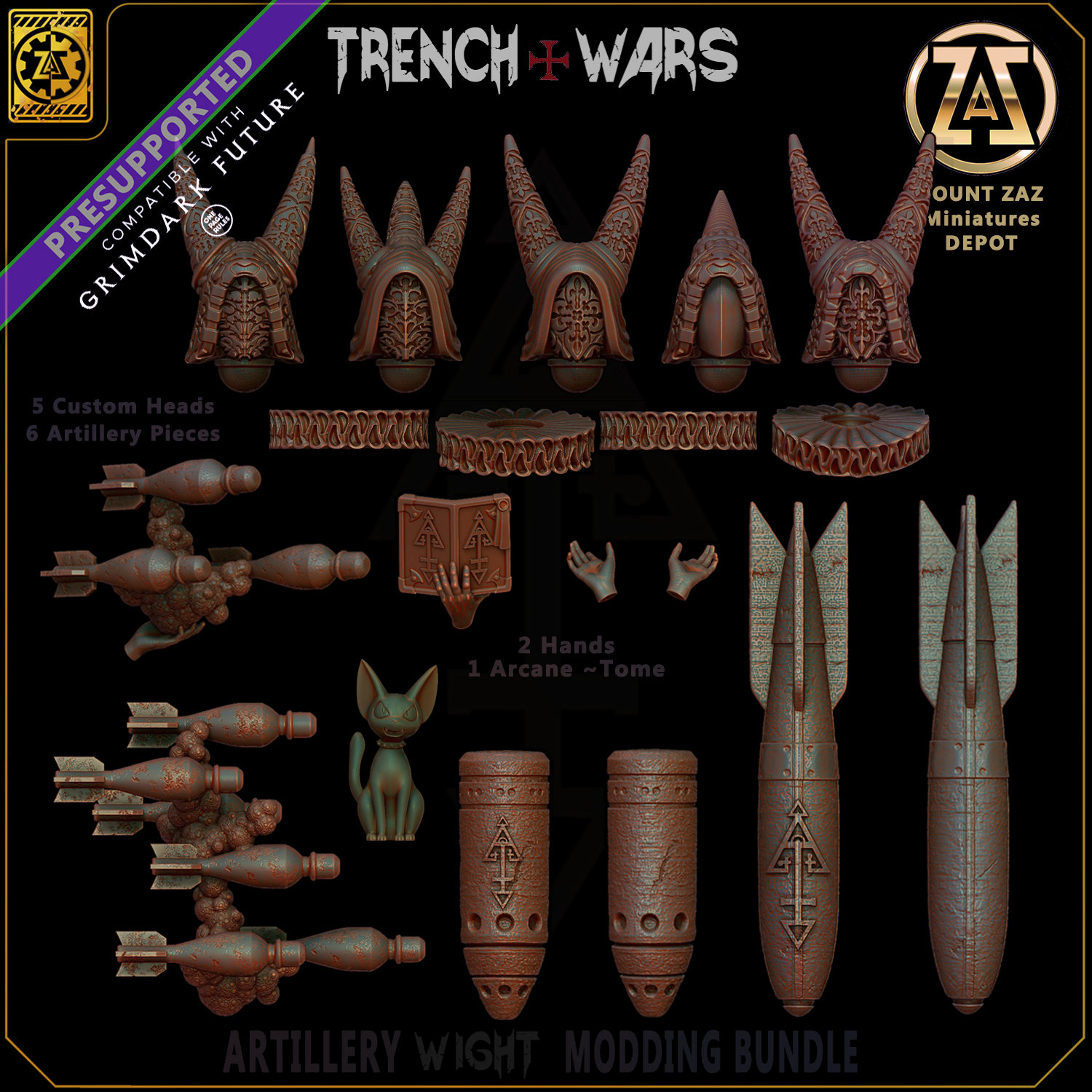 Artillery Wight Modding Bundle - Multi Part Witch Kitbashing set Now PRESUPPORTED