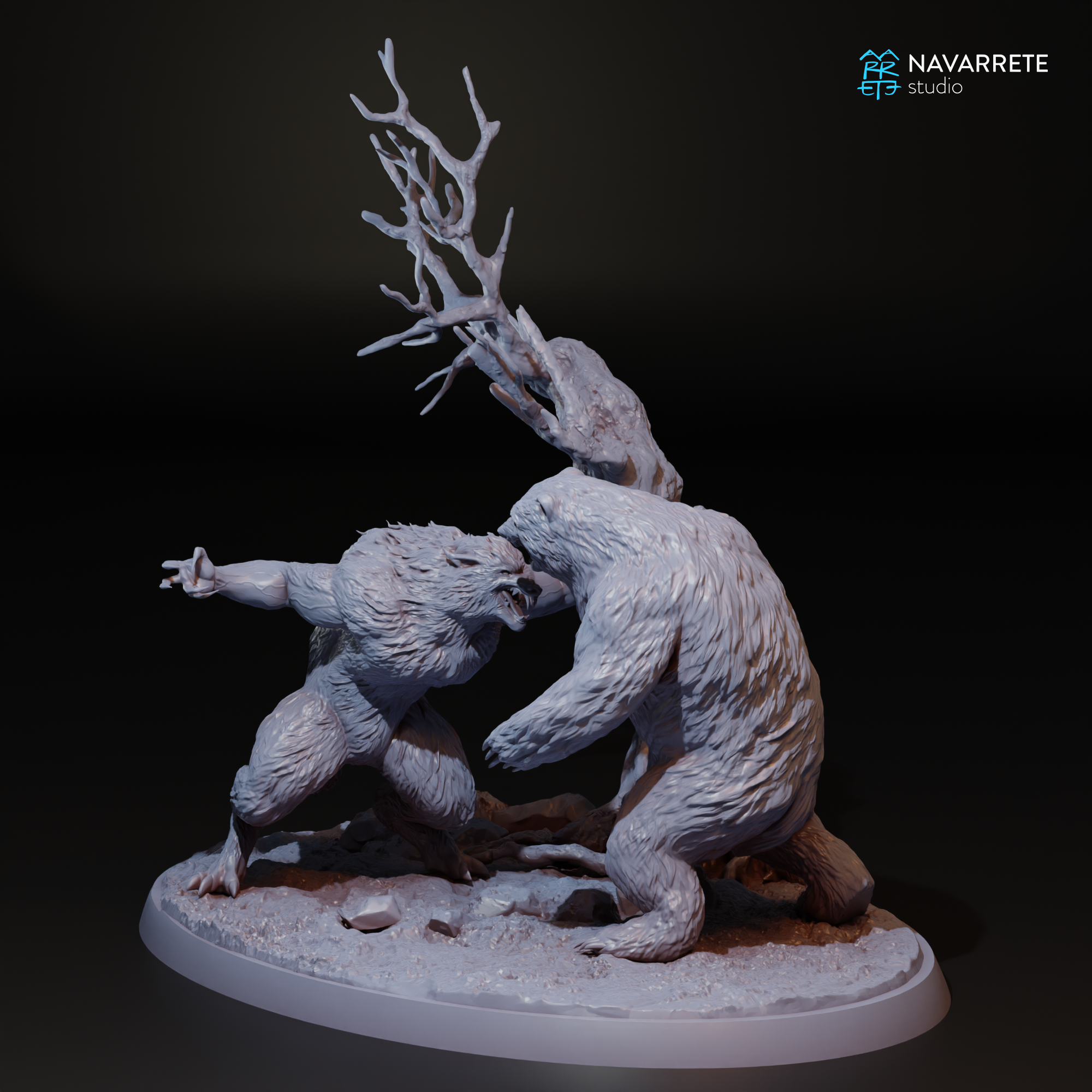 Drimreon vs Werewolf Diorama