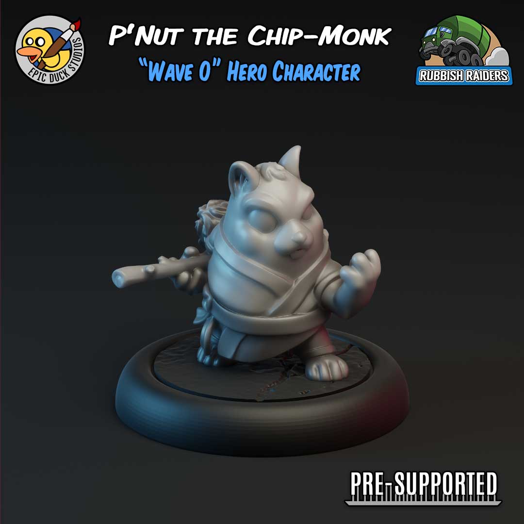 P'Nut the Chip-Monk - Rubbish Raiders Hero