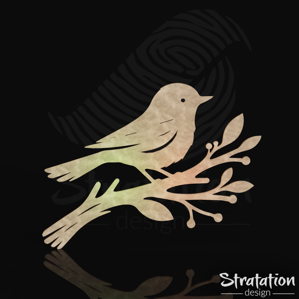 Perched Chickadee Appliqué