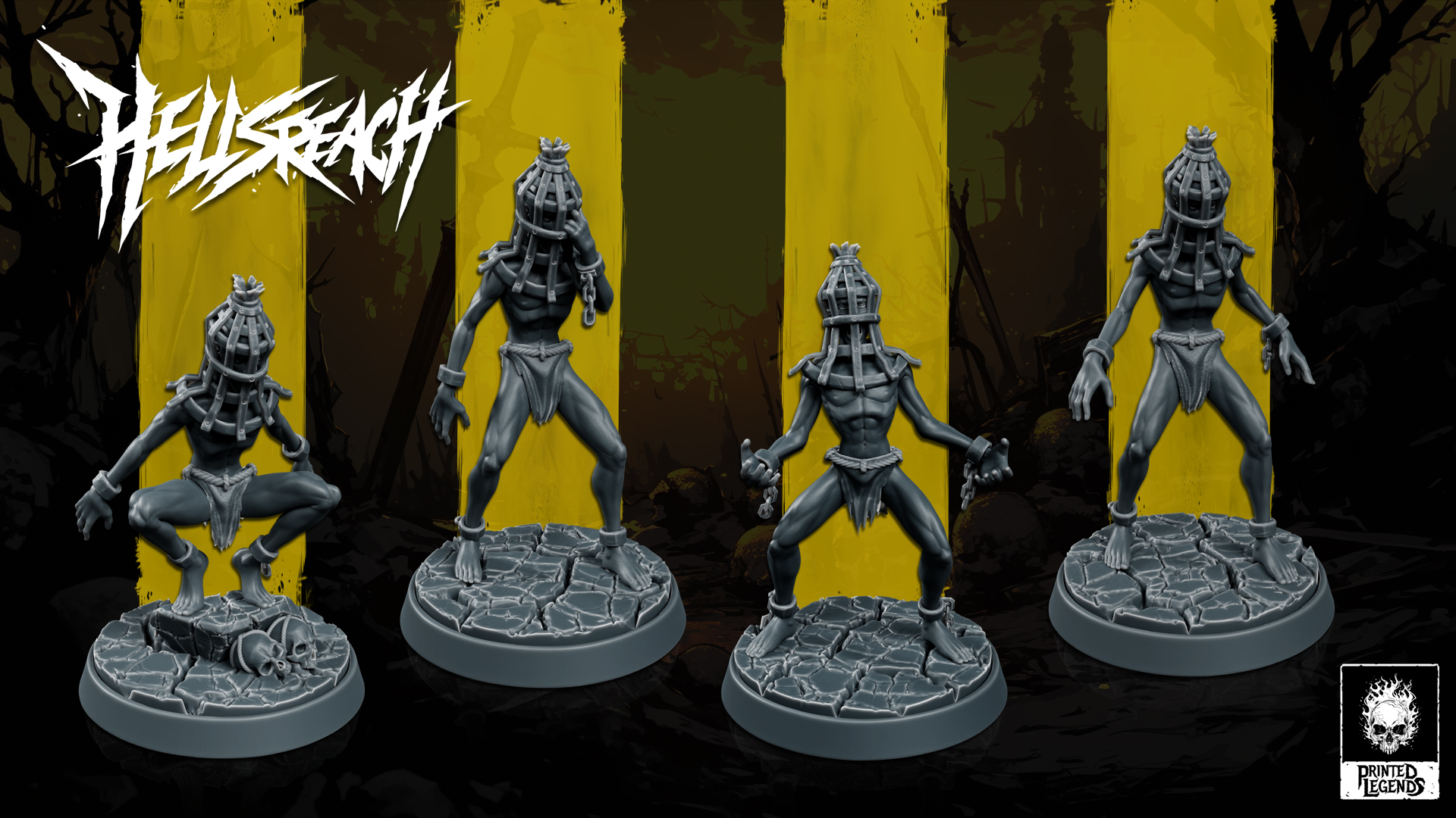 Tormented Souls x4 (25mm Bases)