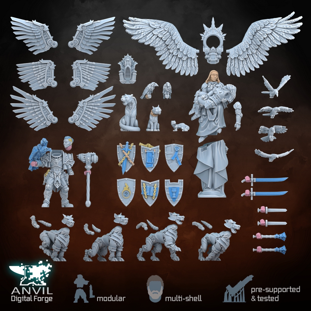 Daughters Flying Infantry Booster Pack - Modular Infantry for Skirmish Tabletop Wargames