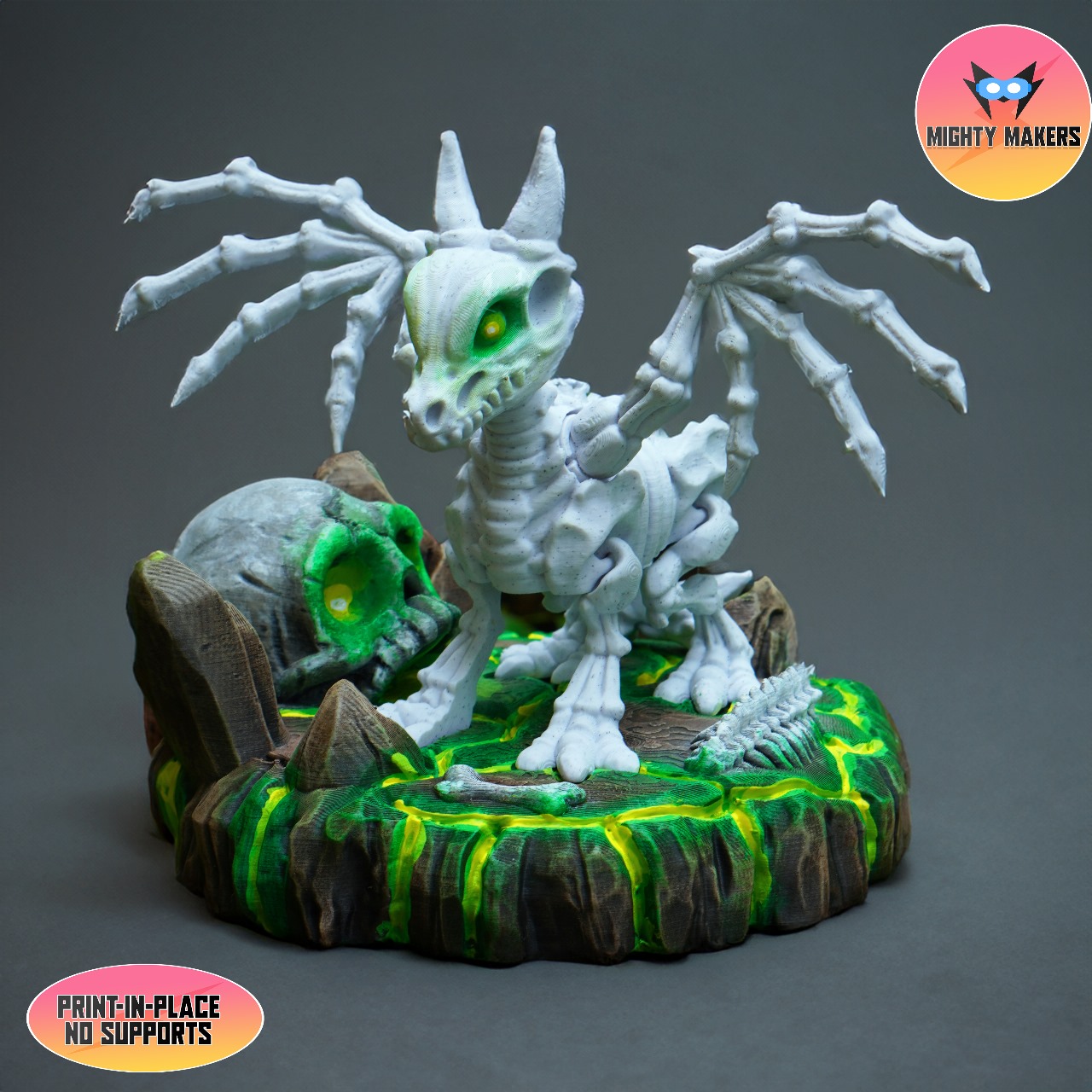 PRINT IN PLACE FLEXI SKELETON DRAGON ARTICULATED