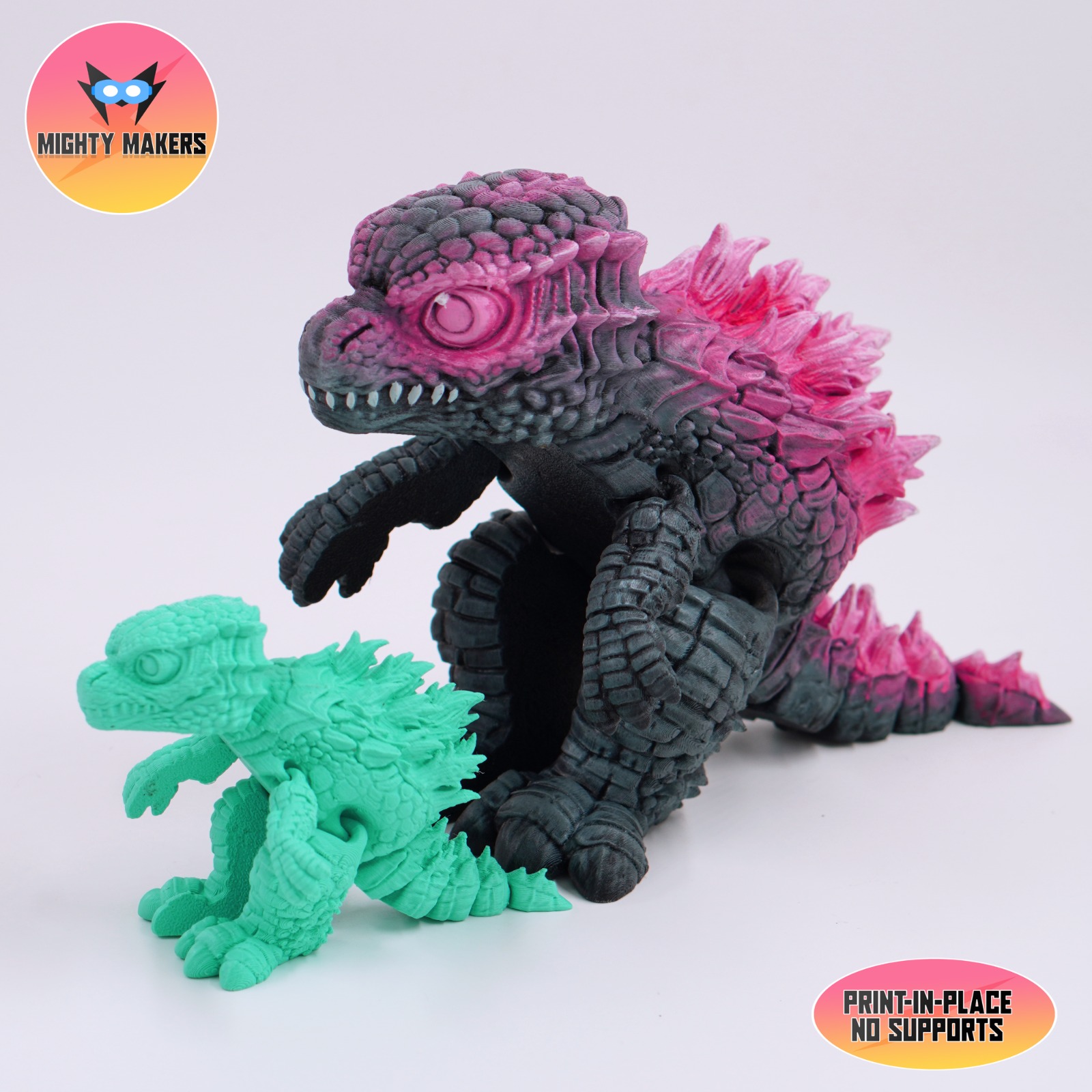 Print In Place Flexi Godzilla Articulated
