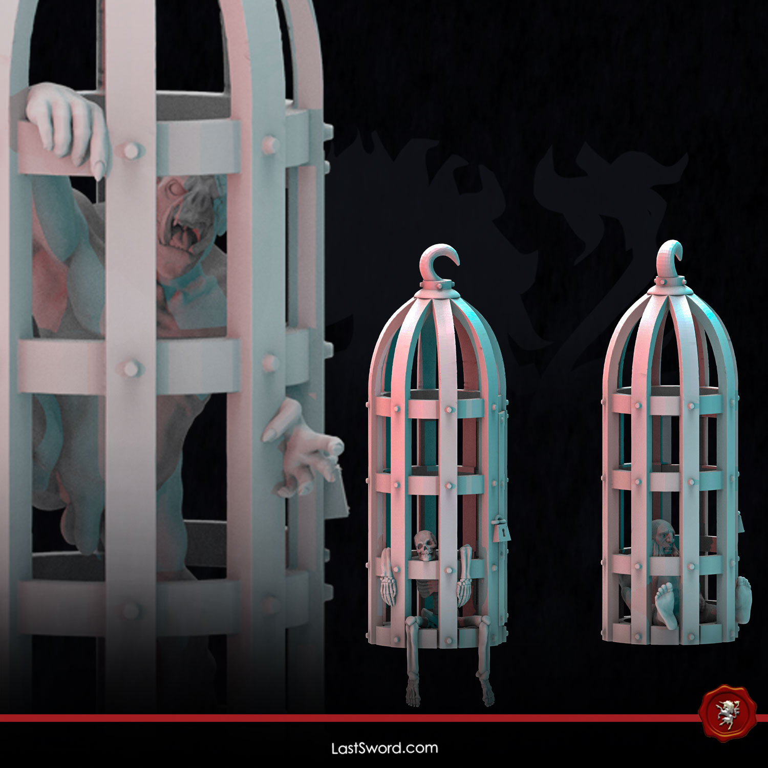 Cages and Prisoners | 30mm Fantasy Scenery