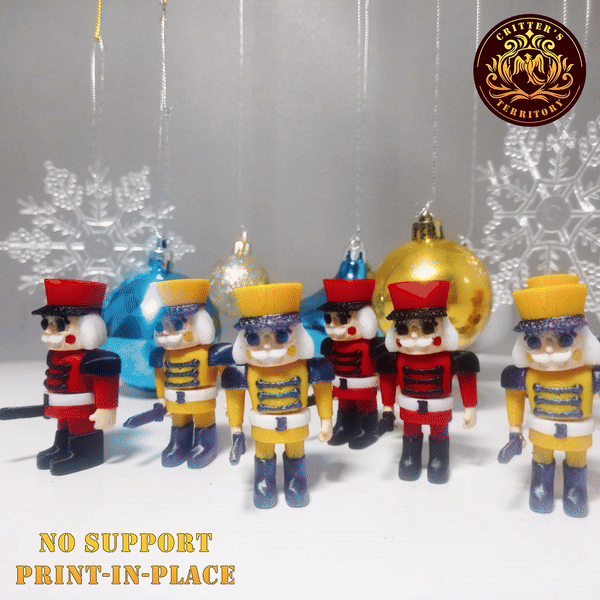 Flexi Mini Nutcracker | Christmas Special | No support | Print in Place | Articulate