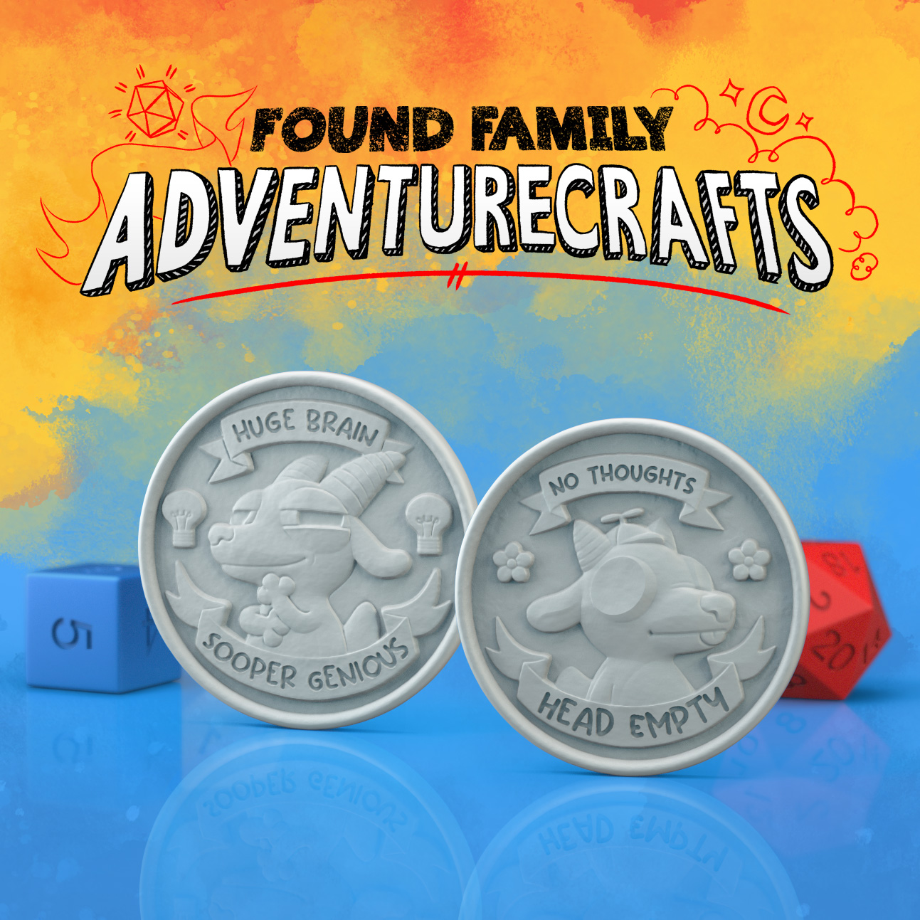 Kobold Concentration Coin - Head Empty / Sooper Genious
