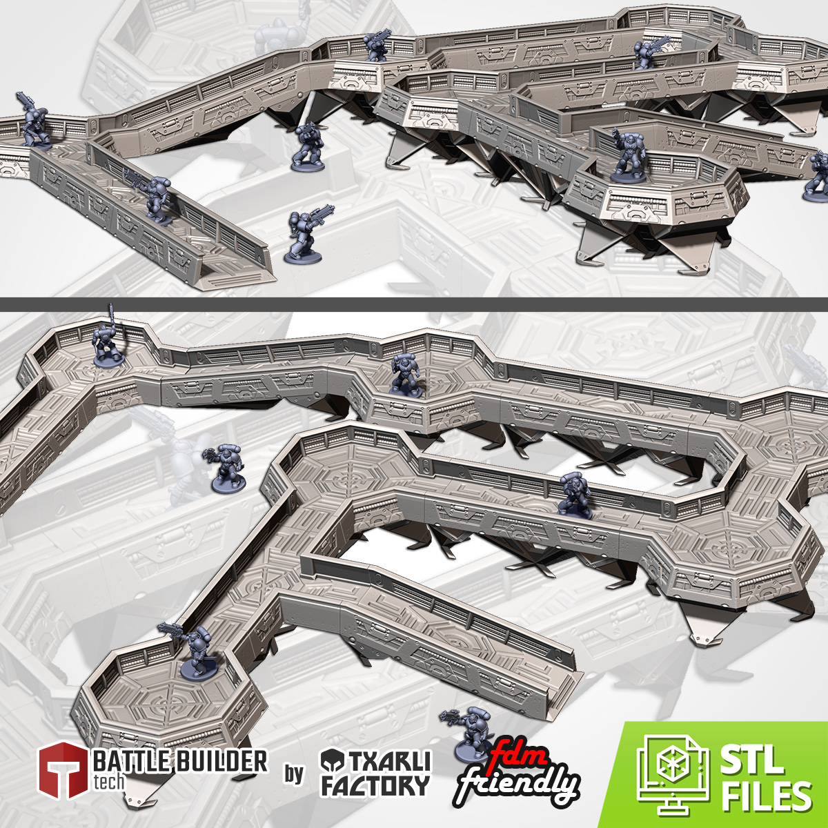 MODULAR TRENCHES / WALKWAYS SCI-FI