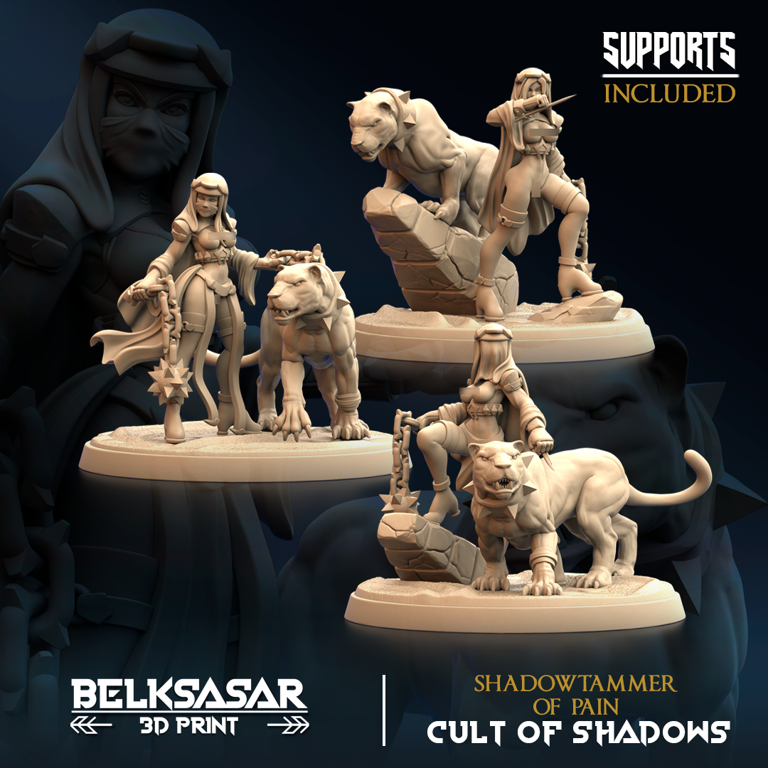 Shadowtammer of Pain Nude and Panther Set x3