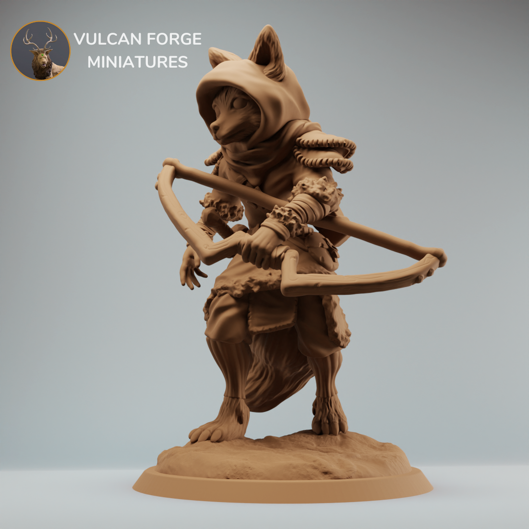 Kitsune ranger with bow, Kitsune ranger - supported