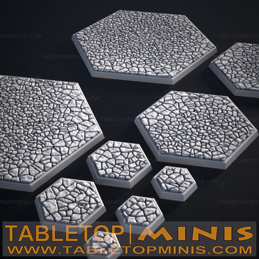 Cobble Stone Hexagonal Base