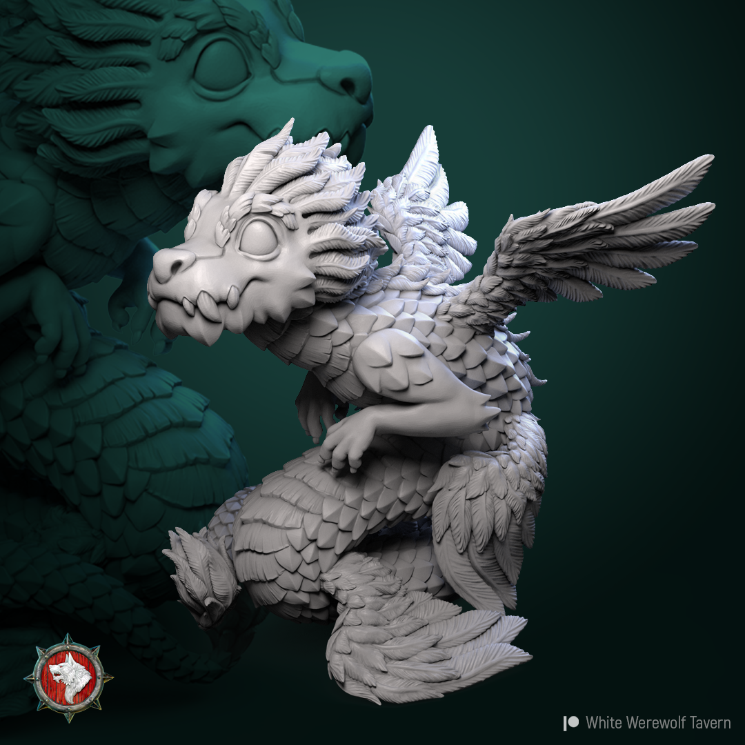 Pygmy Celestial Dragon pre-supported