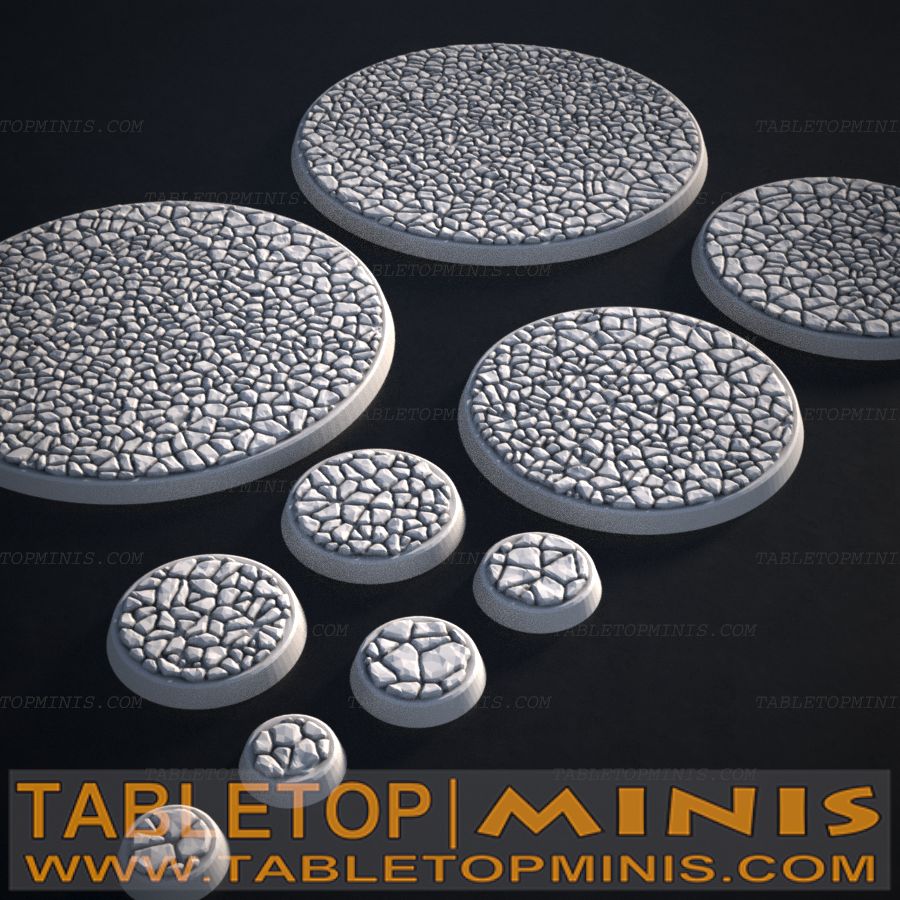 Cobble Stone Round Base
