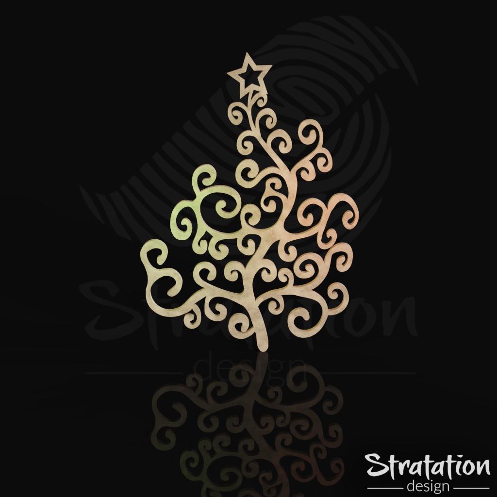 Swirling Evergreen Appliqué