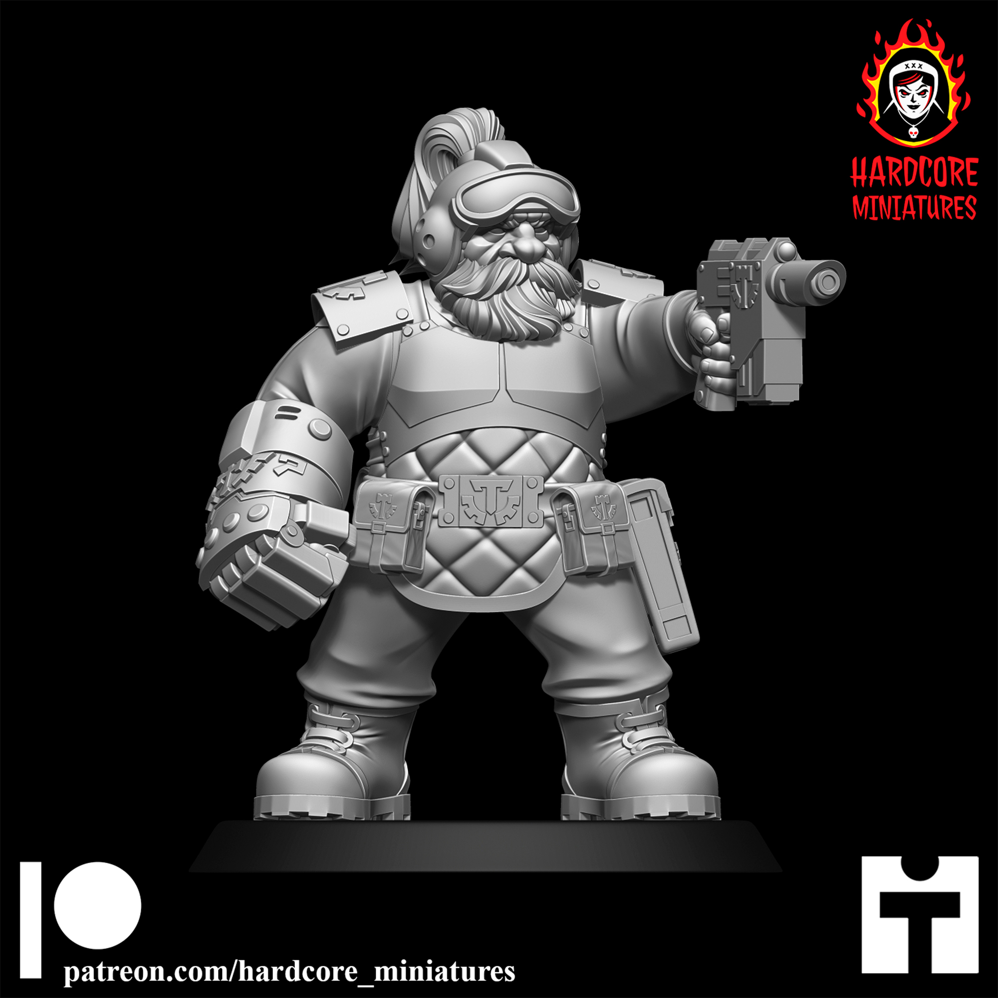 Space Dwarf Officer Modular Set 1