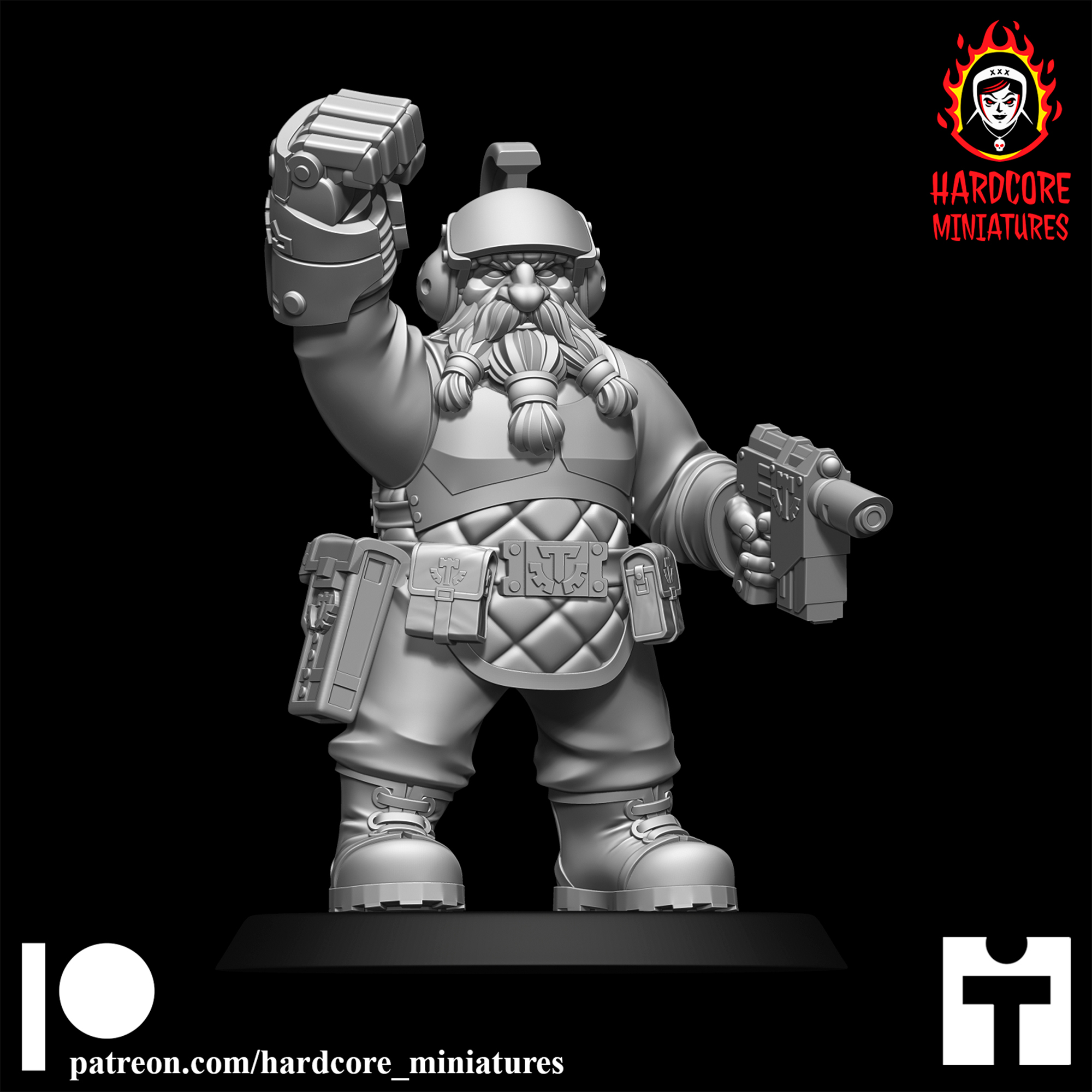 Space Dwarf Officer Modular Set 3