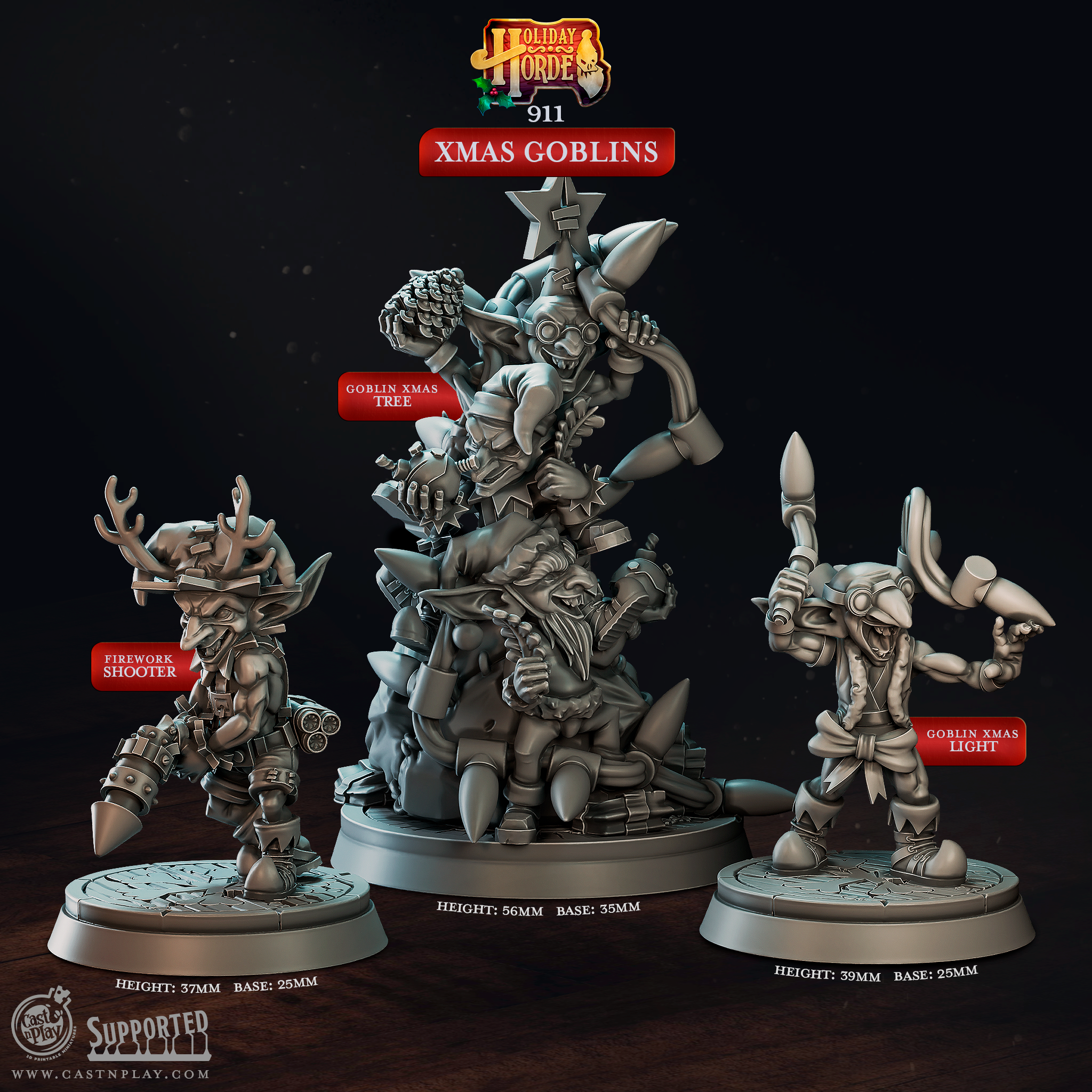 Xmas Goblins (Pre-Supported) | Cast n Play