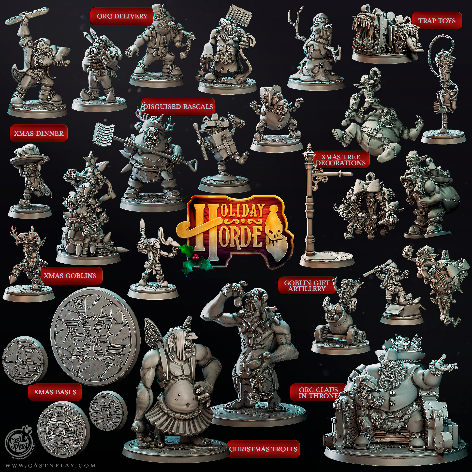 Holiday Horde (Set) (Pre-Supported) | Cast n Play