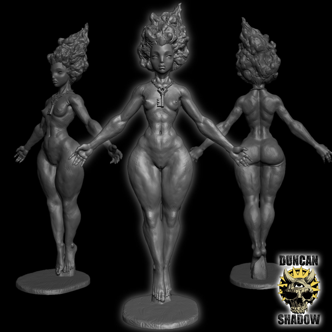 Stylized Female statue (SupportFree)+(Pre Supported)