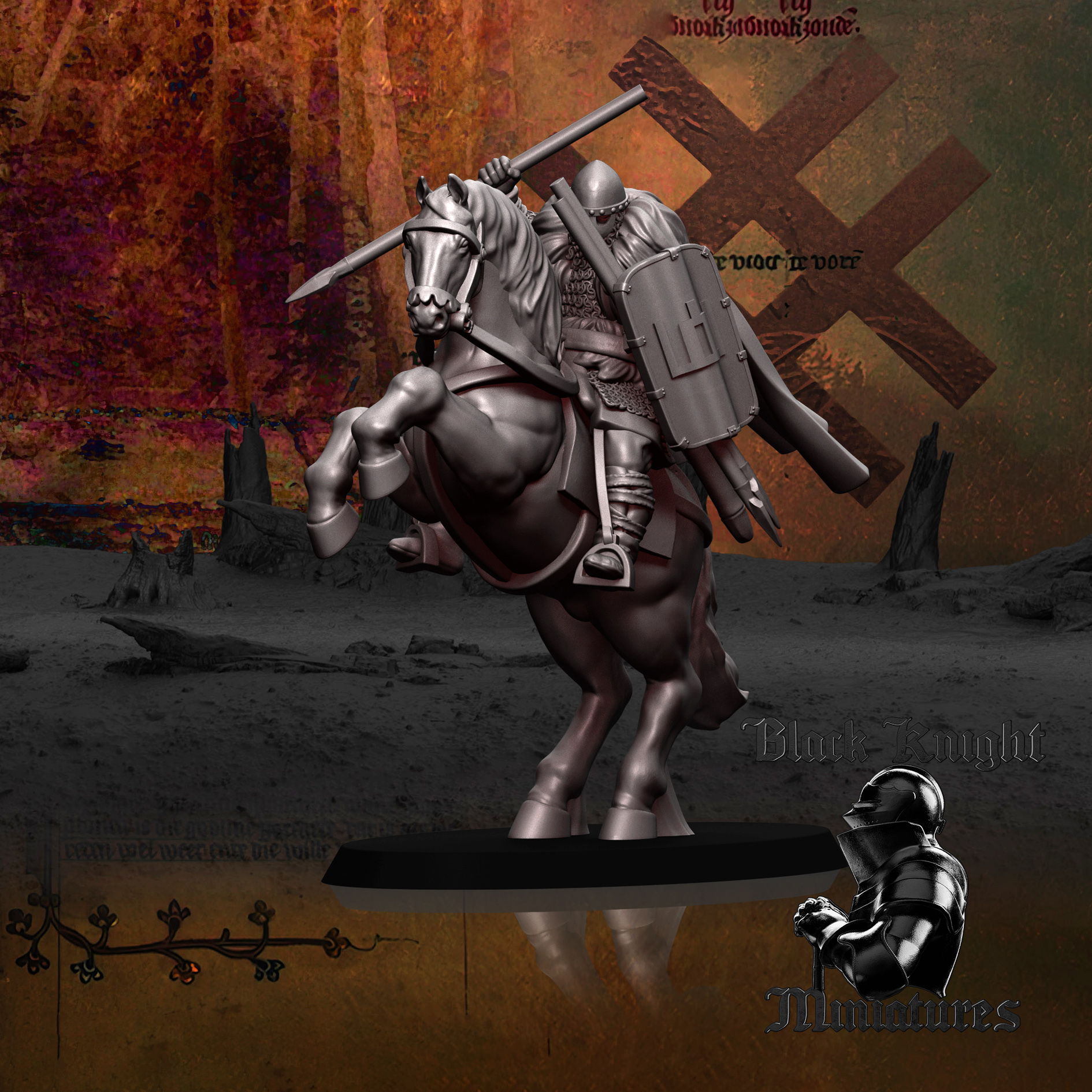 13th century - Mounted Baltic Warlord - Sword/Javelin