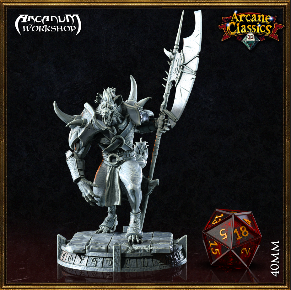 Gnoll Heavy Halberd (40mm)