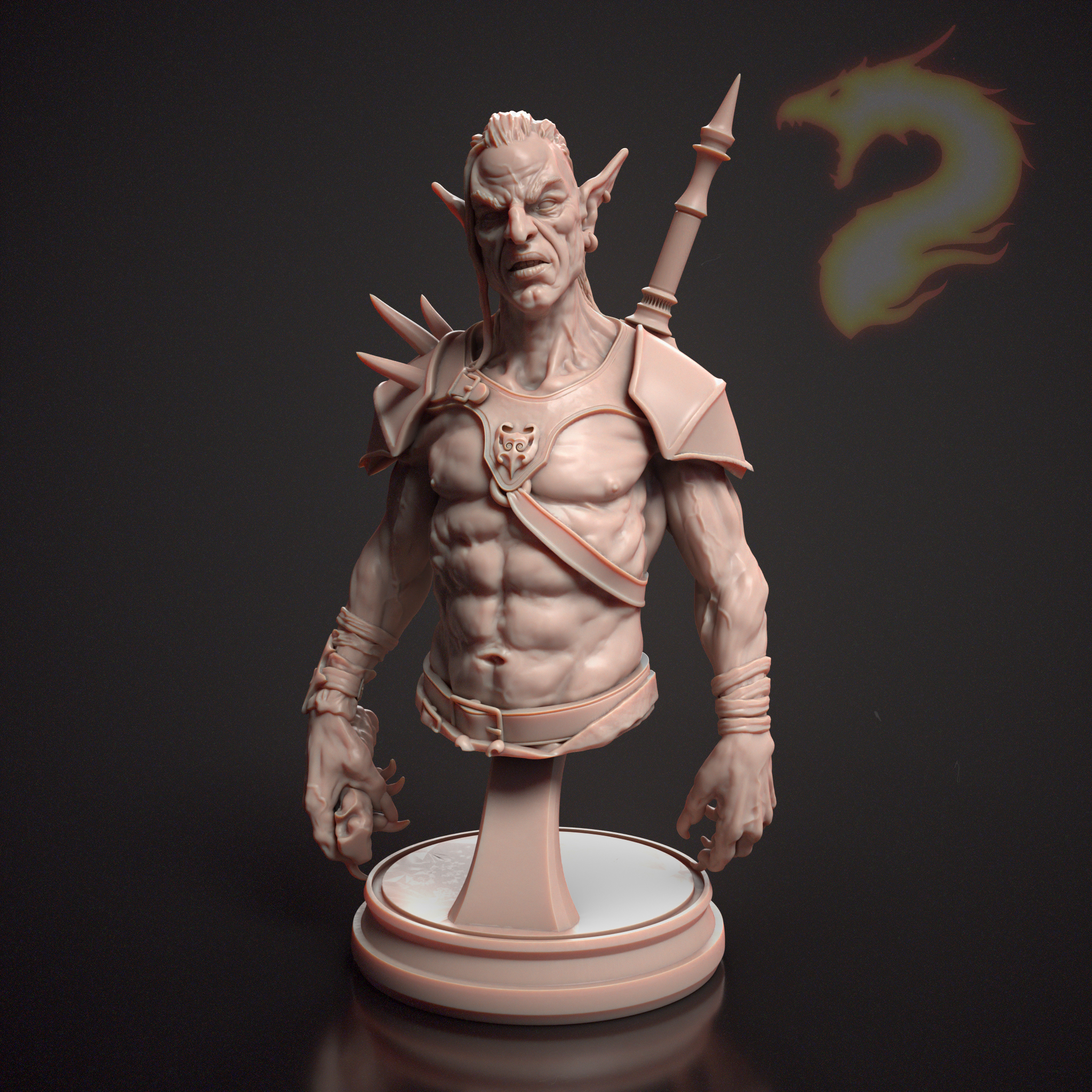 Kael'Vryn, the Drow - BUST