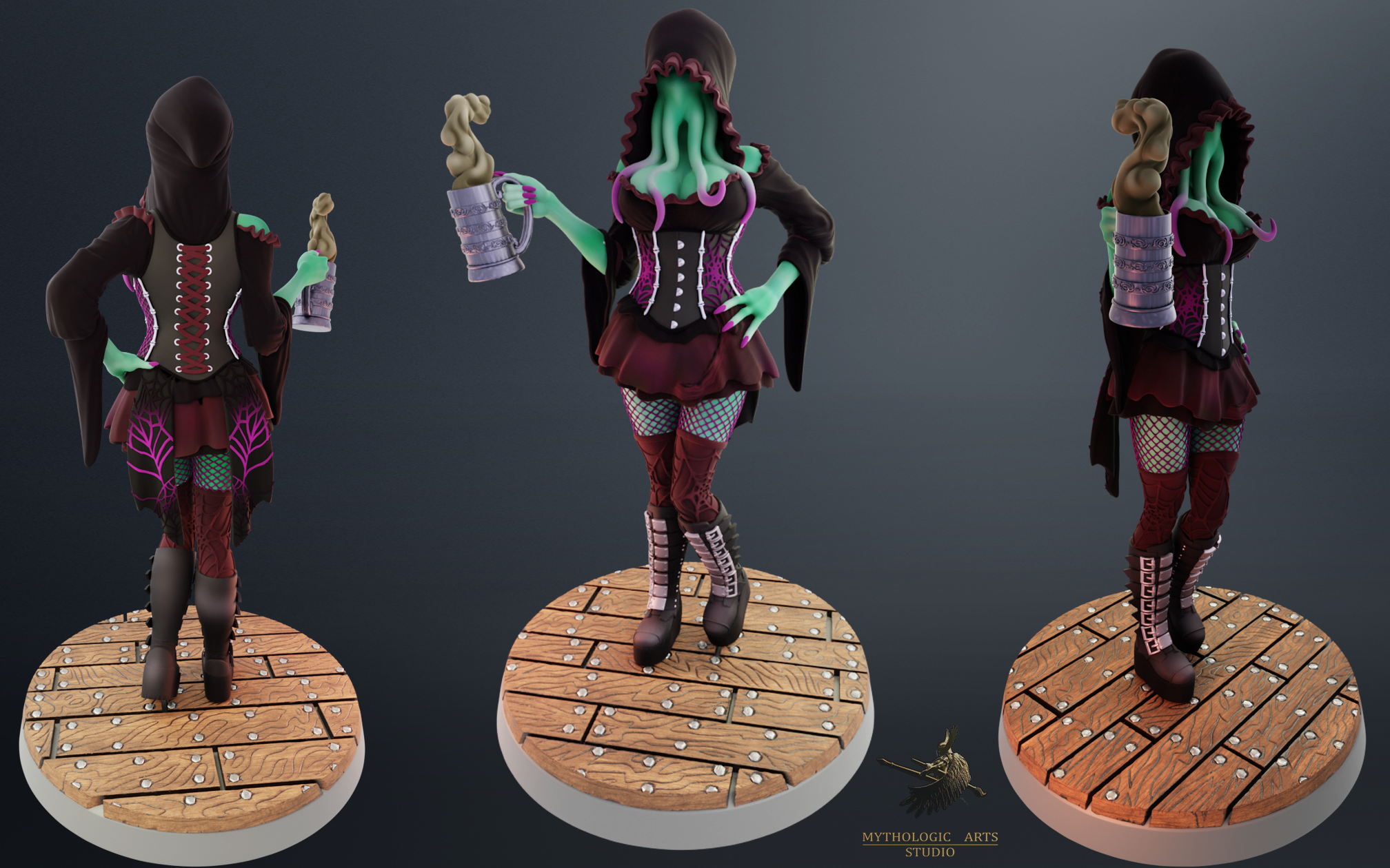 MindFlayer Barmaid/from the Fantasy Barmaid Collection