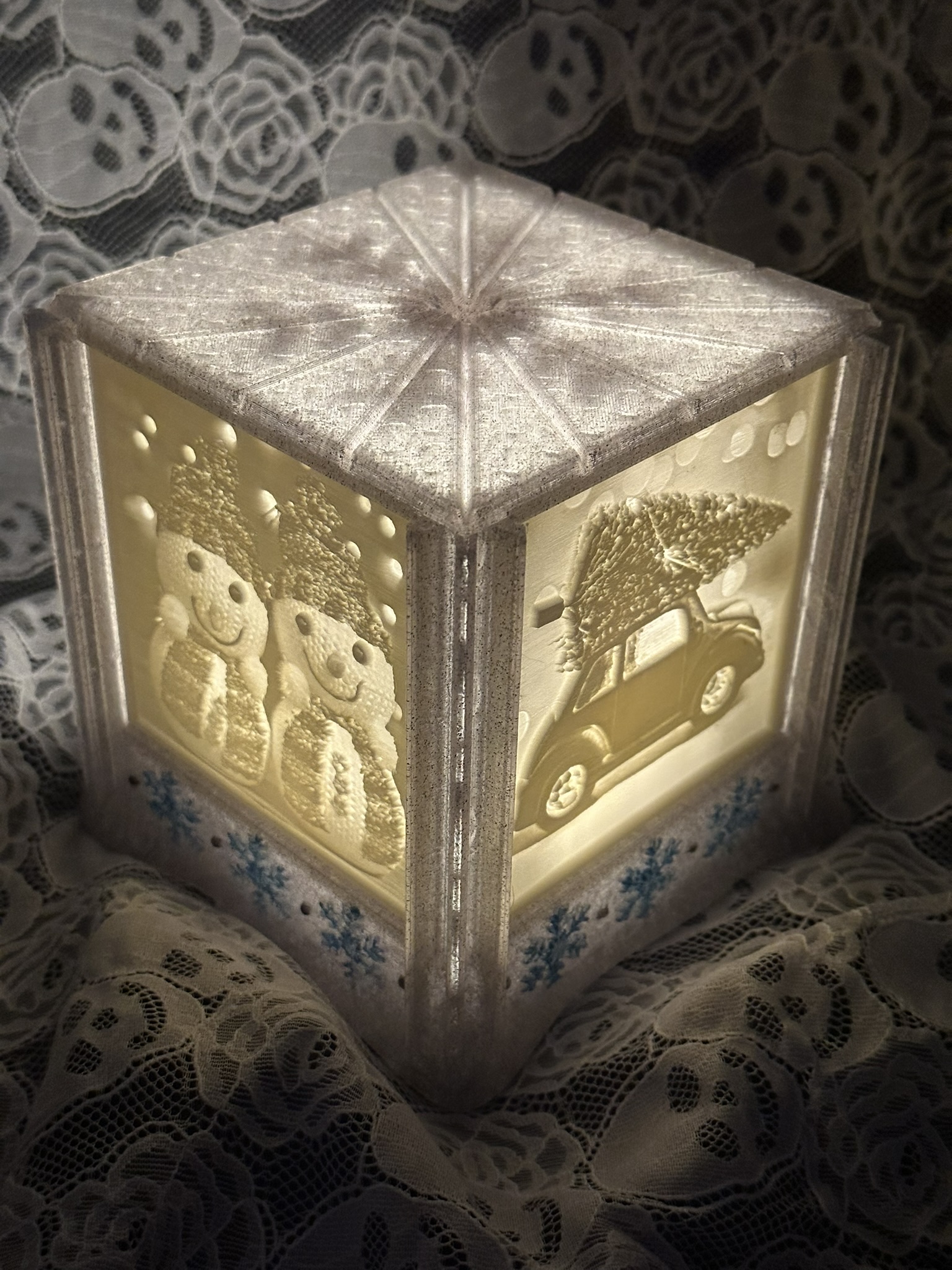Snowflake Lithophane Lamp
