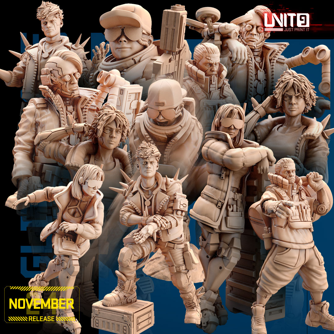 Cyberpunk models BUNDLE - Hackers & Skimmers - (November24 release)